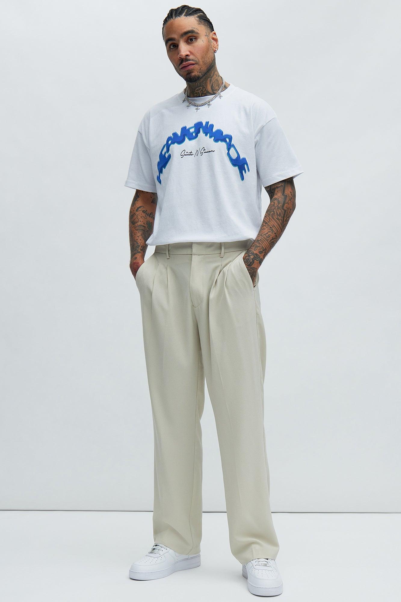 Heaven Made Oversized Short Sleeve Tee - White Product Image