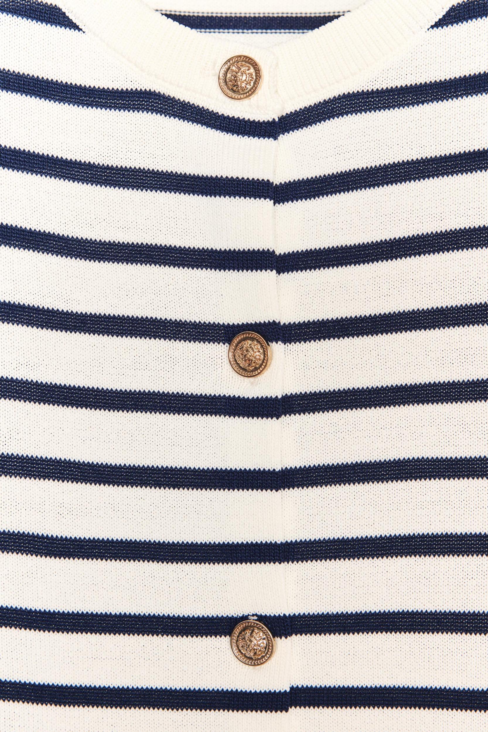 STRIPED KNIT CARDIGAN Product Image