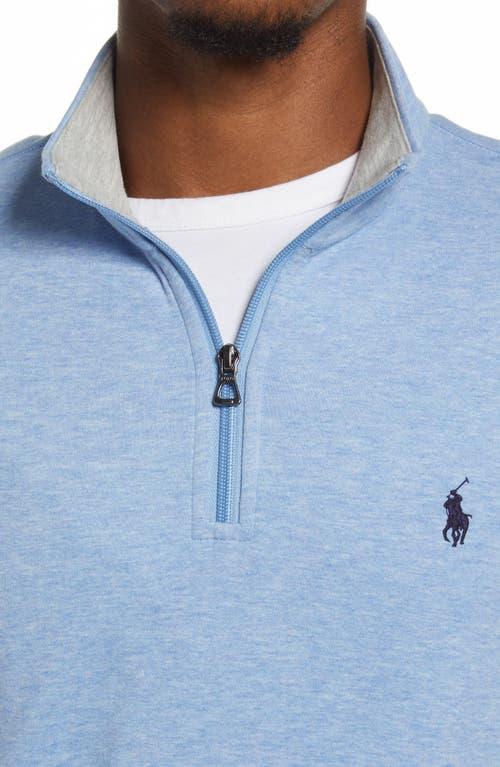 Polo Ralph Lauren Men's Double Knit Jersey Half Zip Pullover in Jamaica Heather at Nordstrom, Size X-Large Product Image