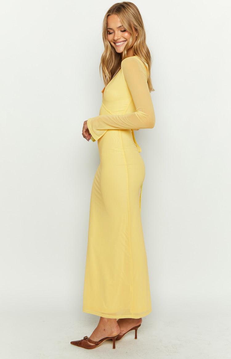 Monni Yellow Maxi Dress Product Image