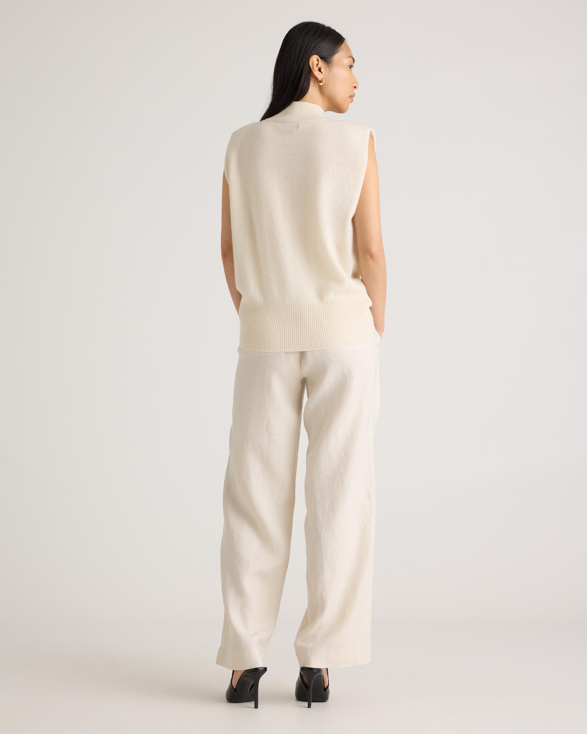 Quince | Women's Mongolian Cashmere Padded-Shoulder Sweater Tank Top Size XS Product Image