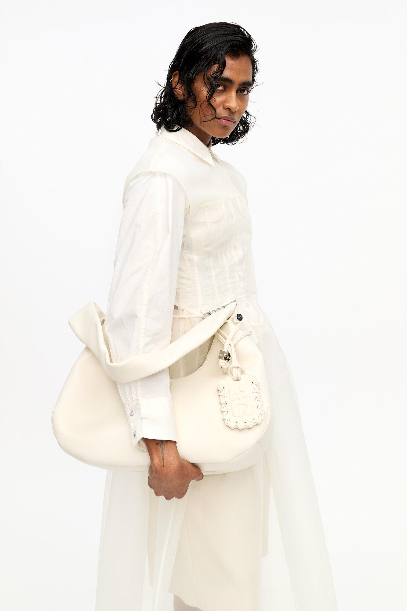 Ivory Medium Hobo Bag Product Image