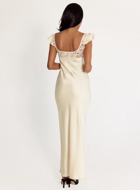 Adelie Maxi Dress Champagne Product Image