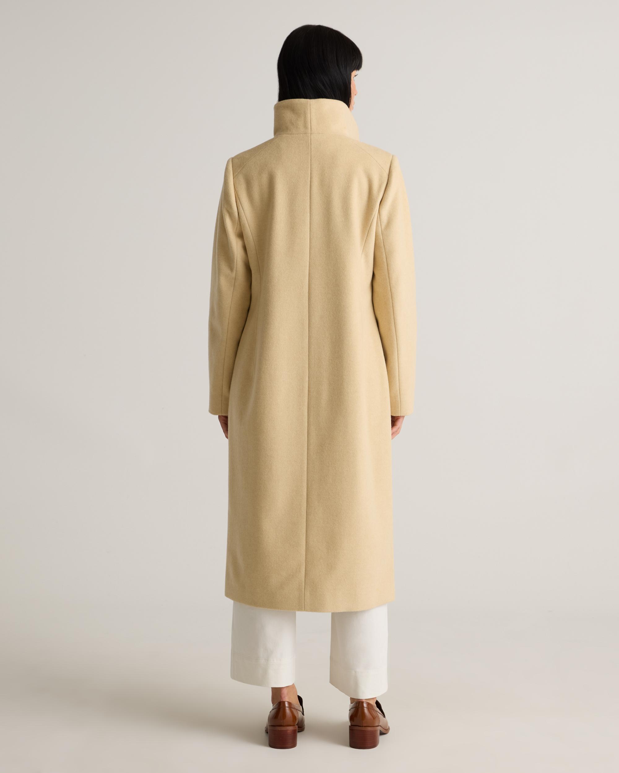 Quince | Women's Italian Wool Long Cocoon Coat Size XL, Wool/Nylon Product Image