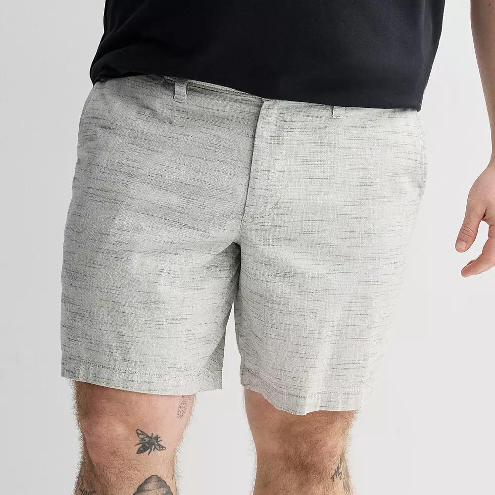 Big & Tall Sonoma Goods For Life® Flexwear Flat Front Shorts, Men's, Size: 54, Grey Texture Product Image