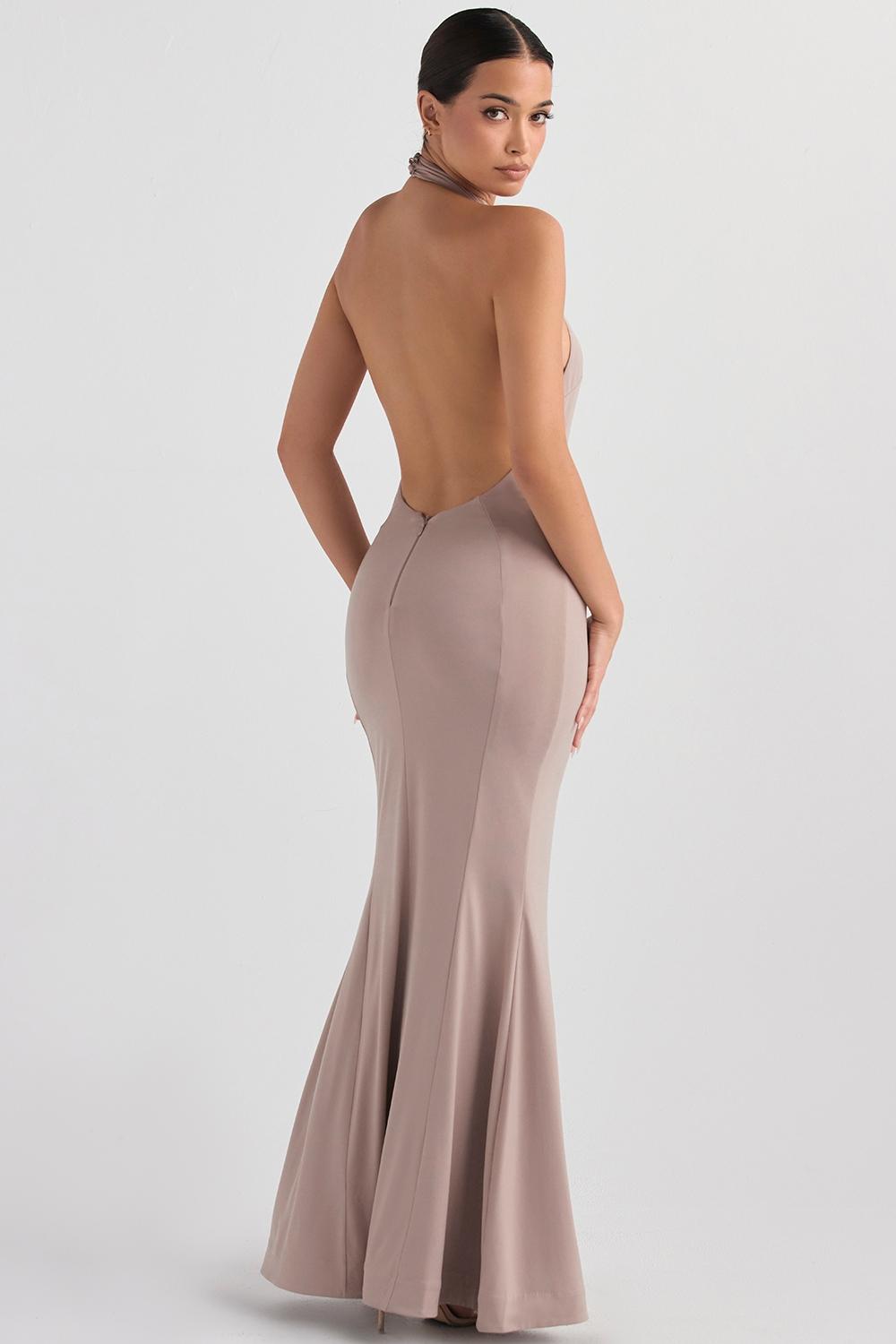 Juliette  mushroom halter gown Product Image