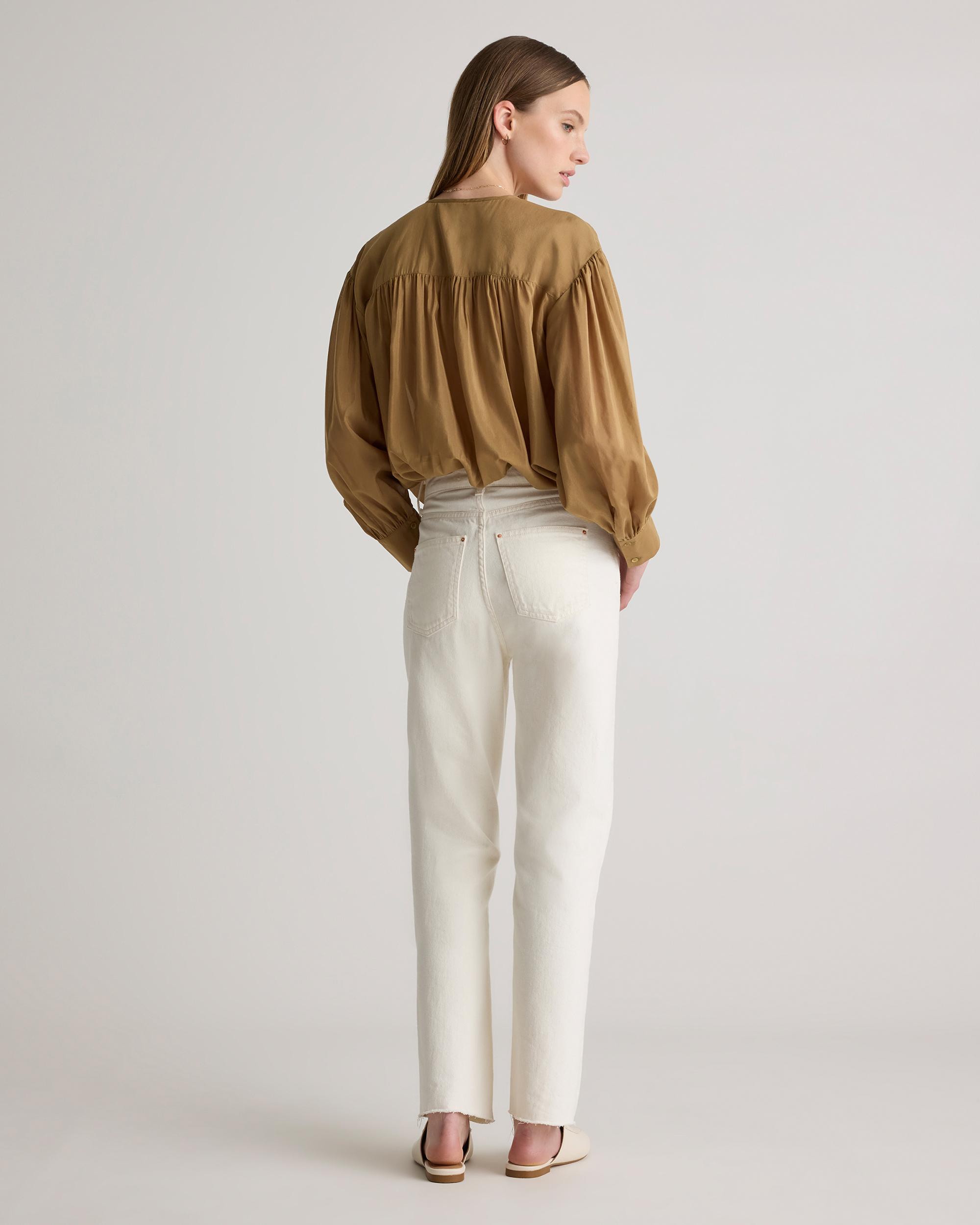 Quince | Women's Cotton-Silk Voile Blouson Blouse Product Image