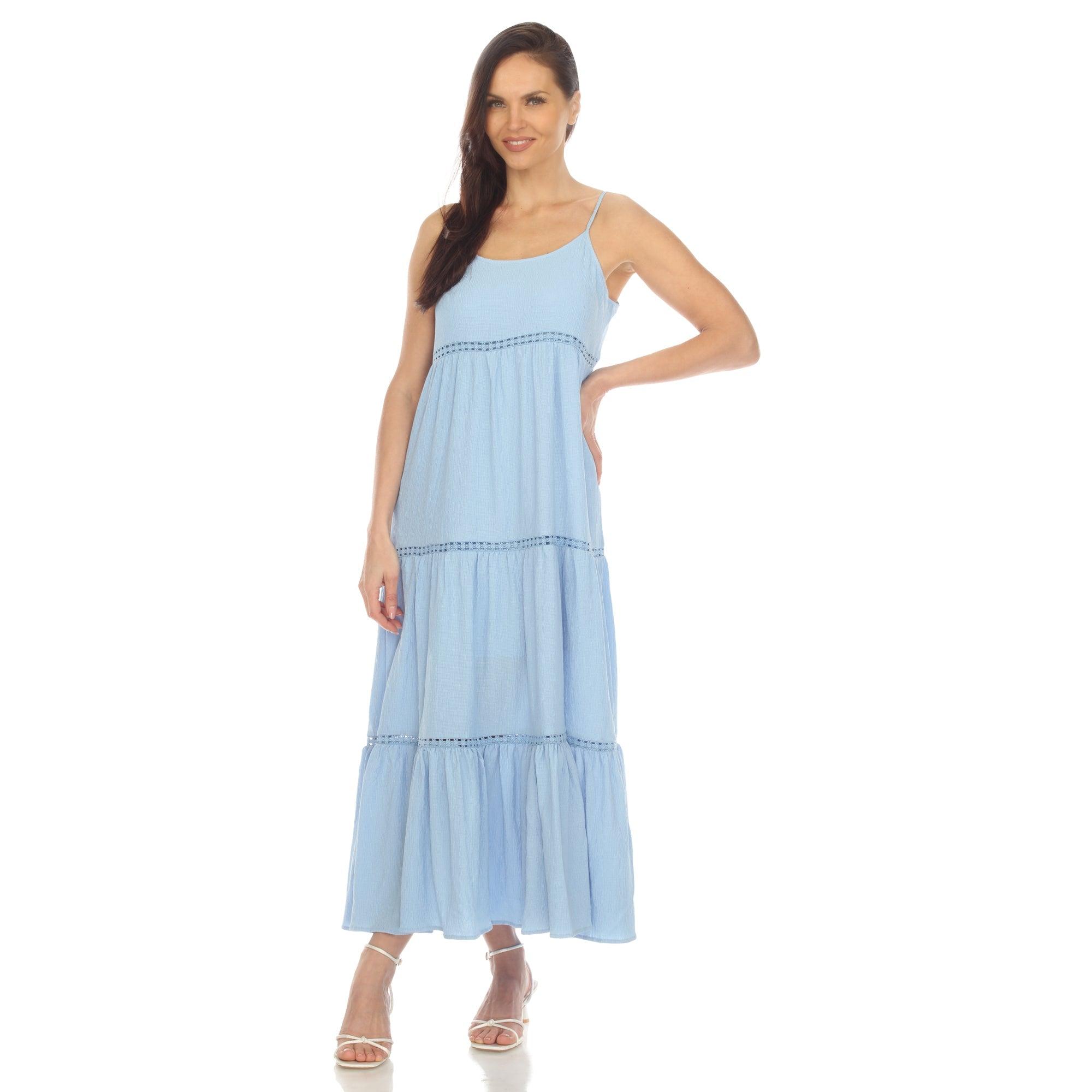 Women's Scoop Neck Tiered Maxi Dress Female Product Image