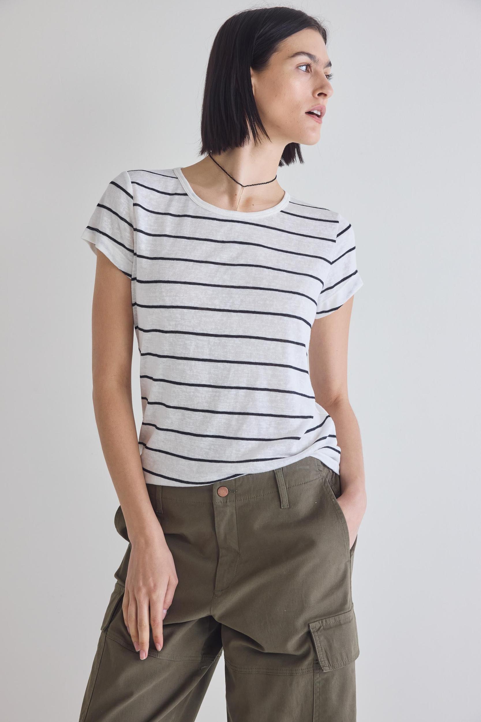 Between The Lines Short Sleeve Lounge Shirt Product Image