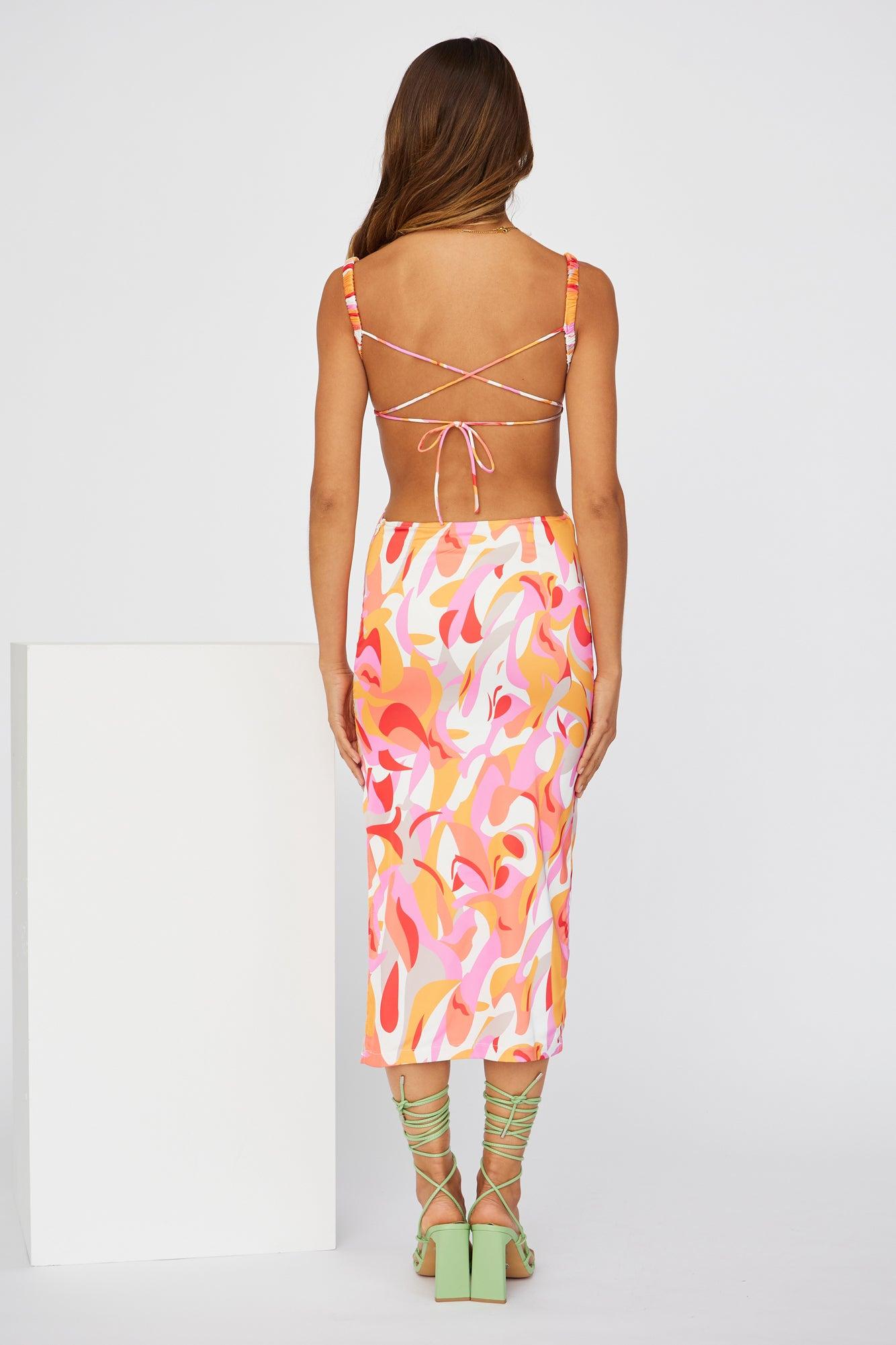 Malibu Lover Midi Dress Red Product Image