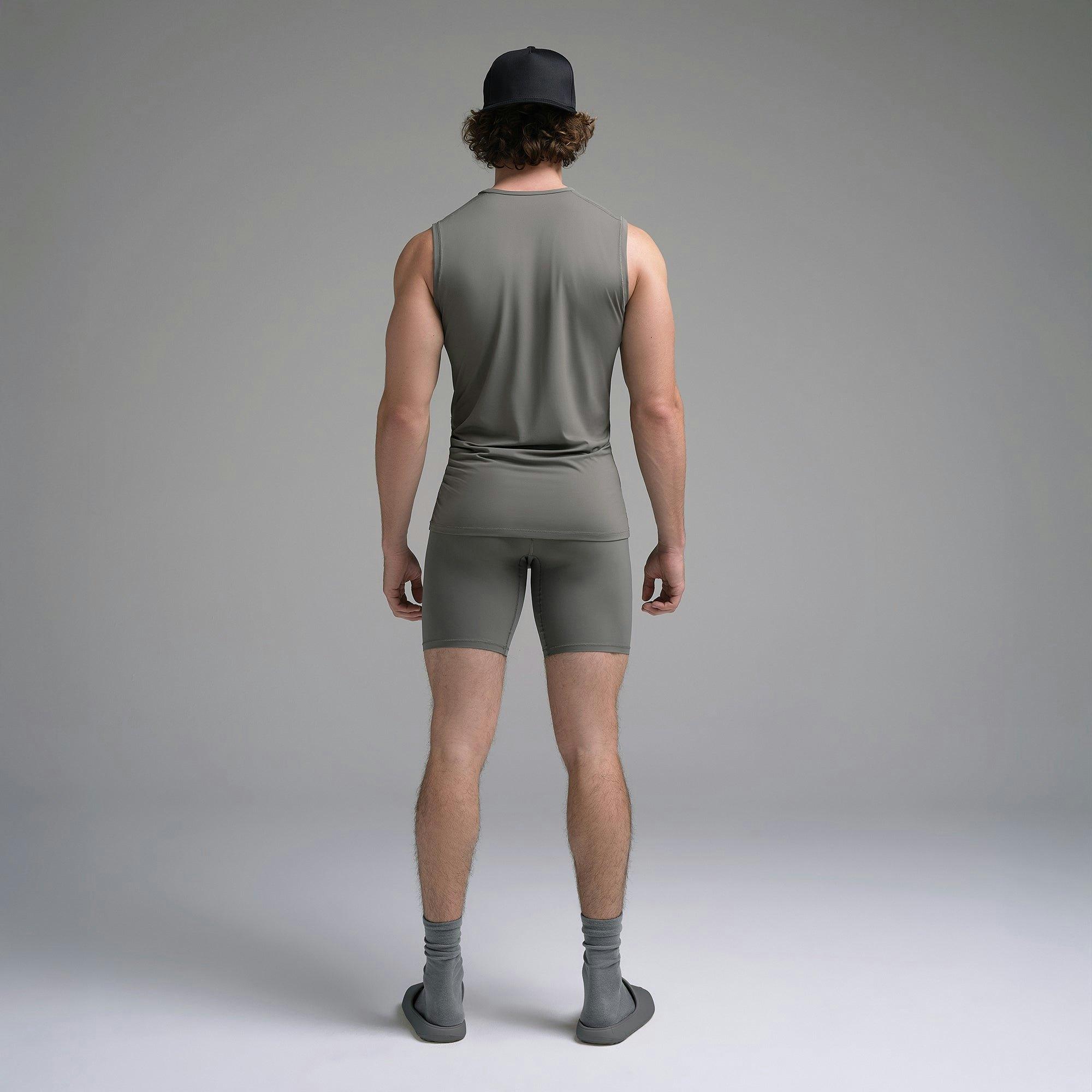 SKIMS FLEX MENS MUSCLE TANK | GUNMETAL Product Image