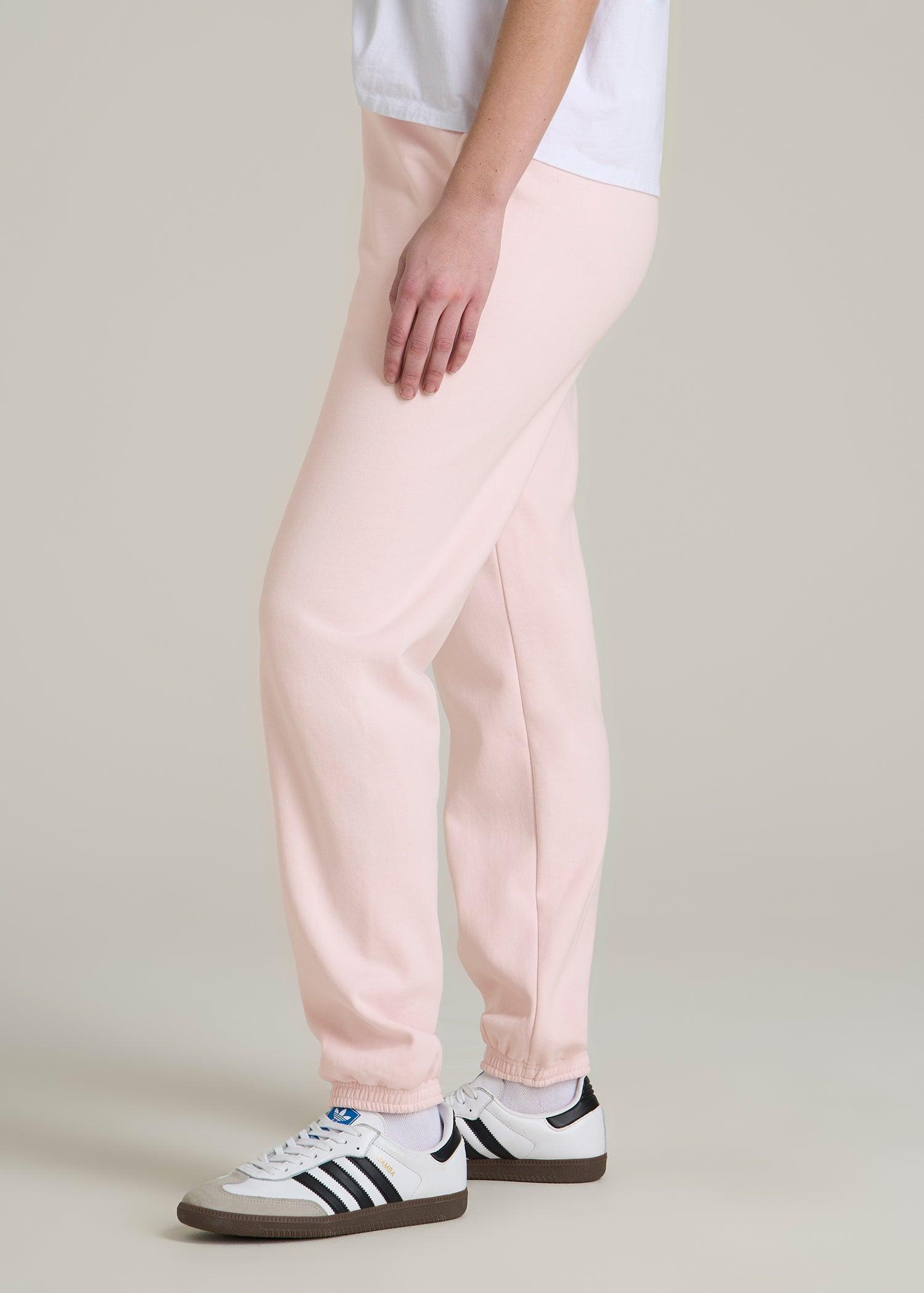 Wearever Fleece Relaxed Sweatpants for Tall Women in Barely Pink Female Product Image