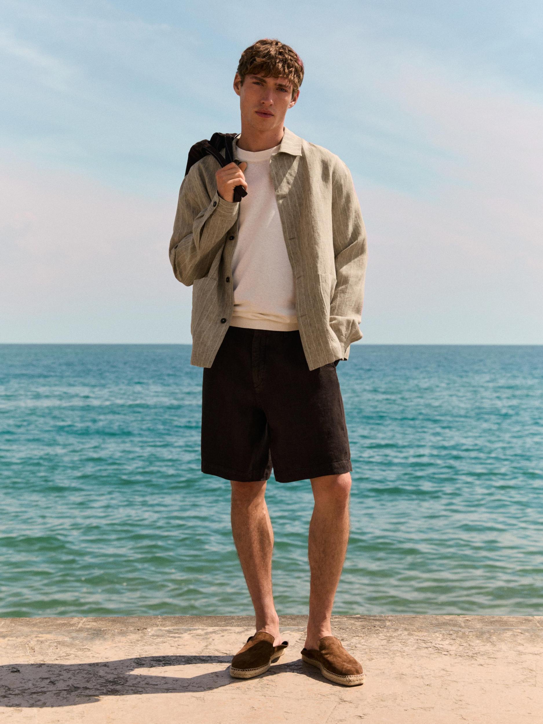 100% linen bermuda Product Image