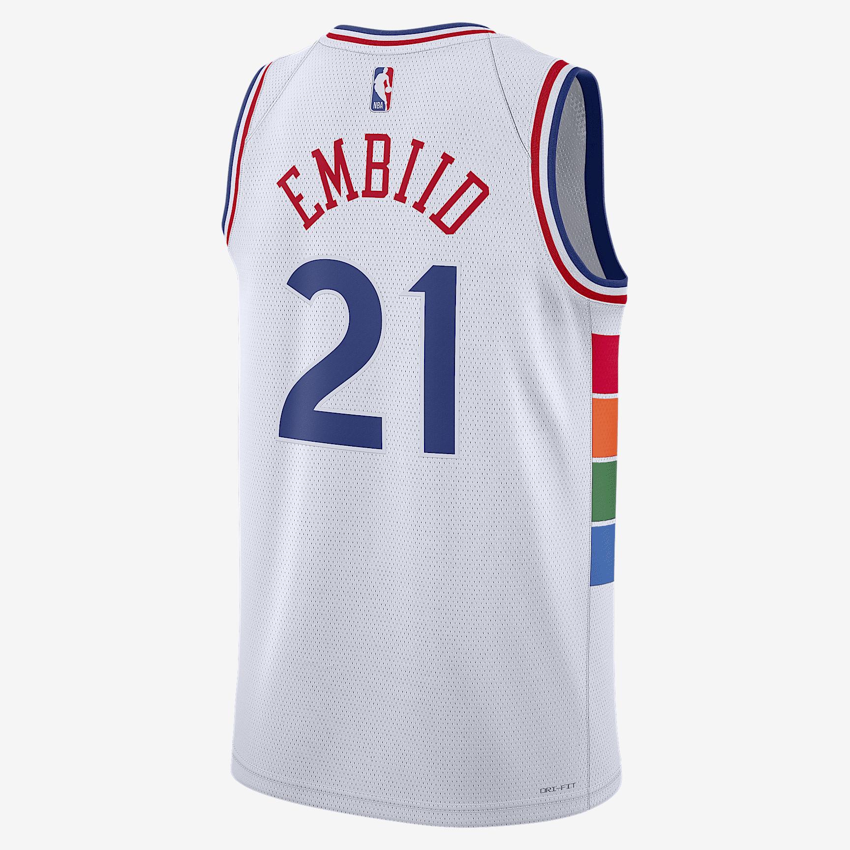 Joel Embiid Philadelphia 76ers 2024/25 City Edition Nike Men's Dri-FIT NBA Swingman Jersey Product Image