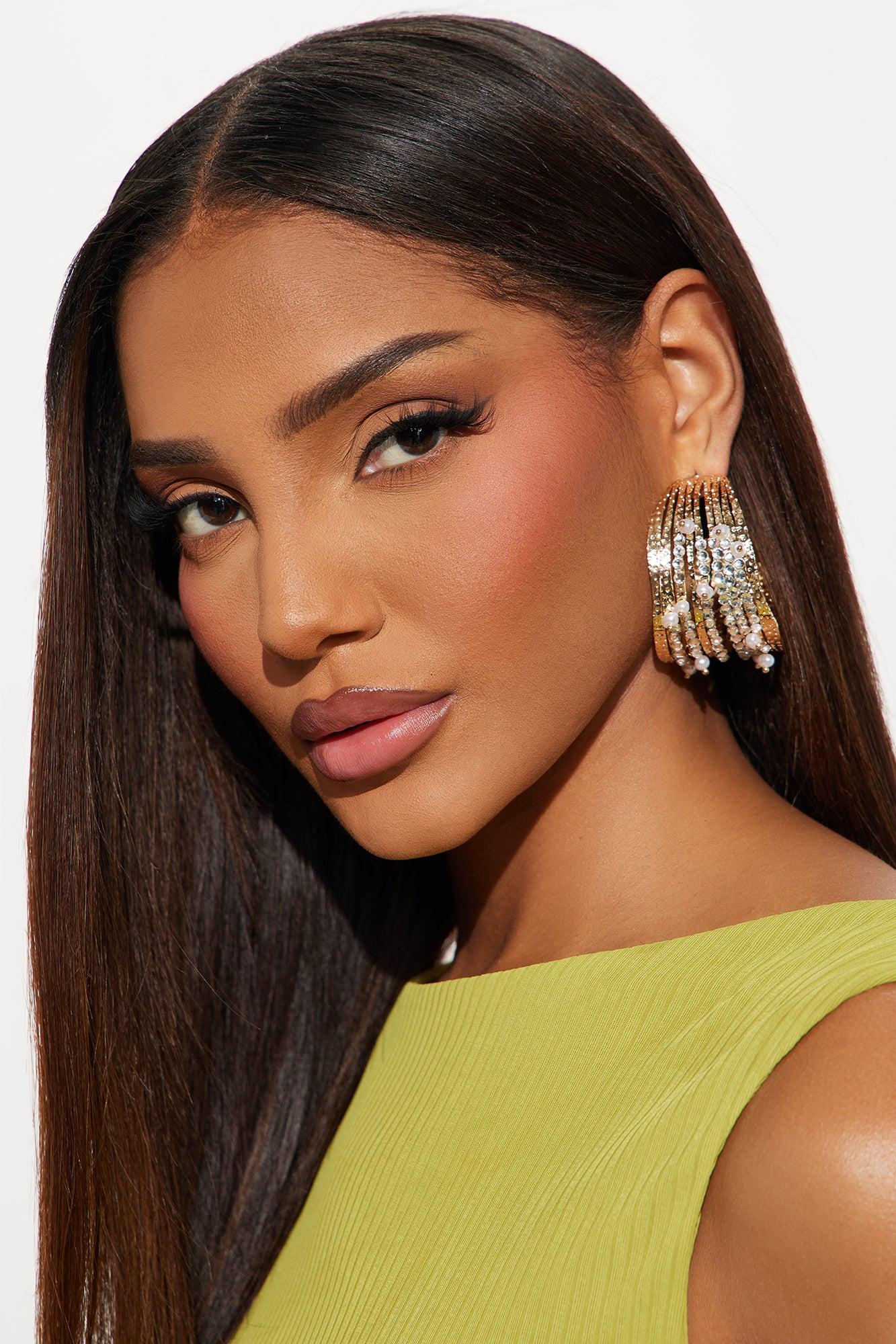 Galaxy Hoop Earrings - Gold Product Image