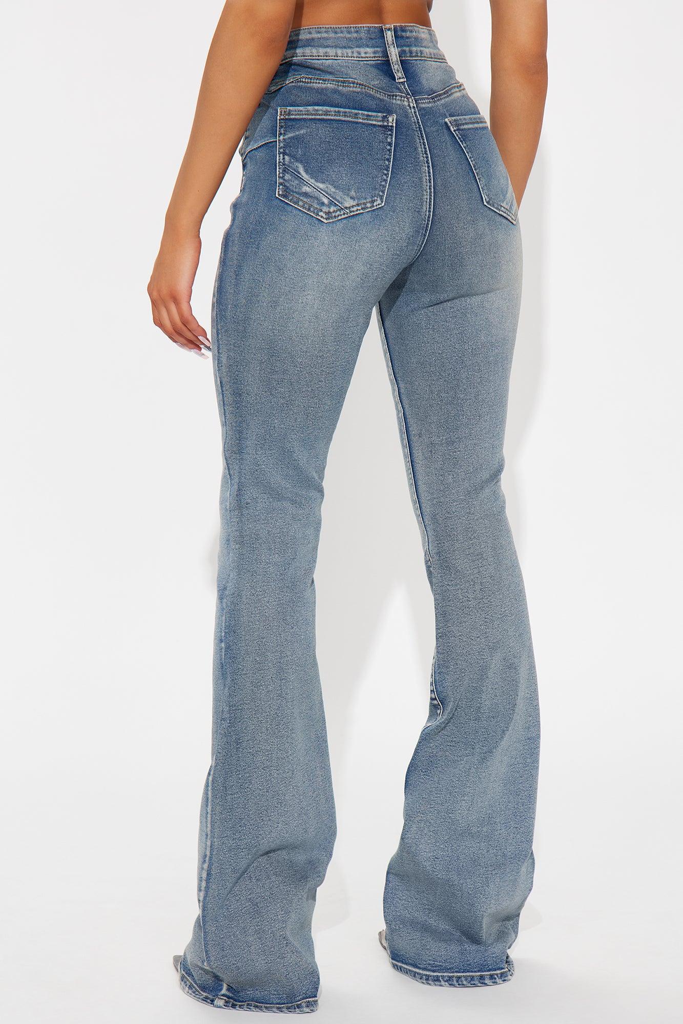 Tall Gemma Sculpting Stretch Flare Jeans - Vintage Wash Product Image