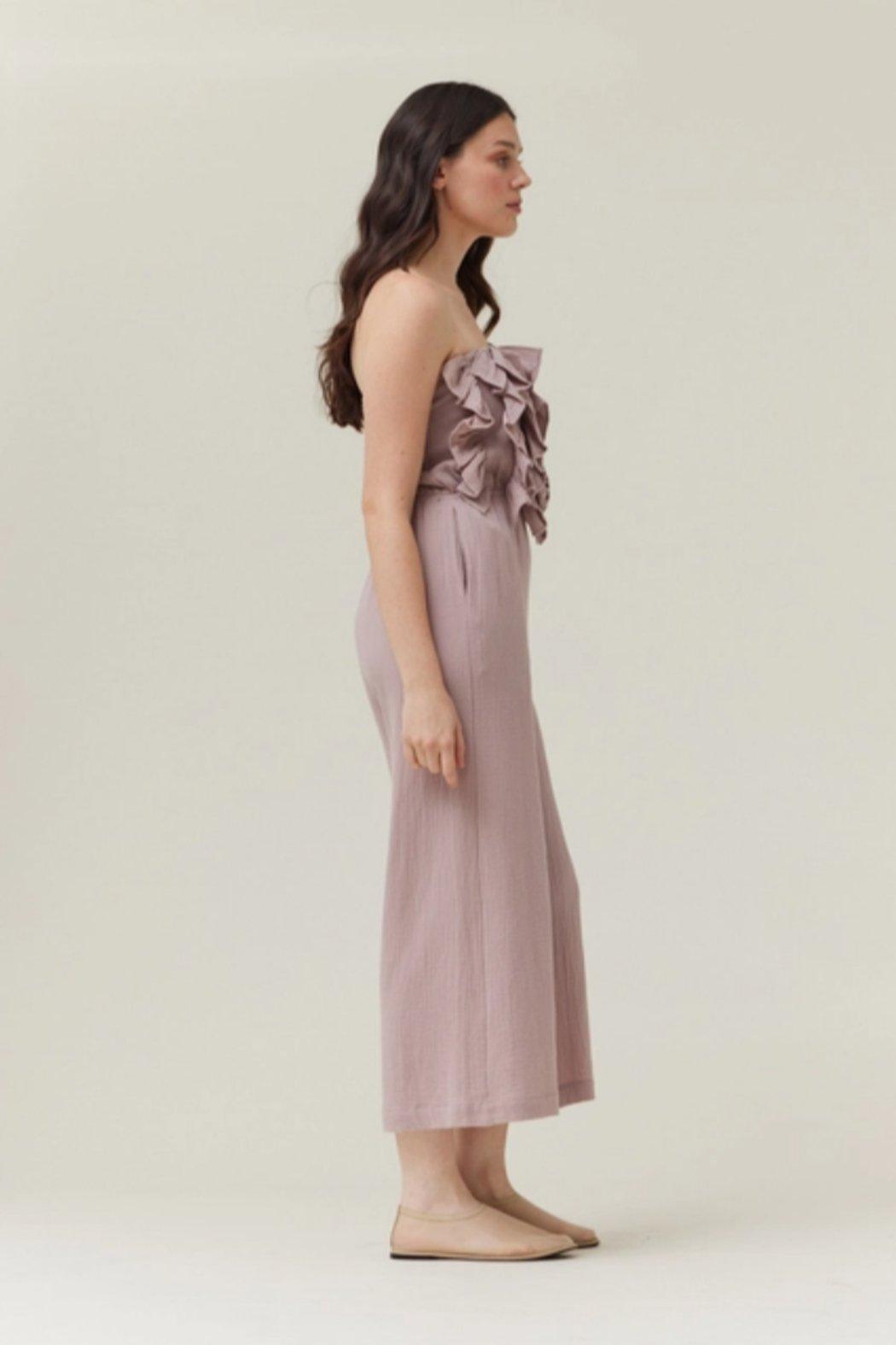 Rainey Ruffle Gauze Jumpsuit Product Image