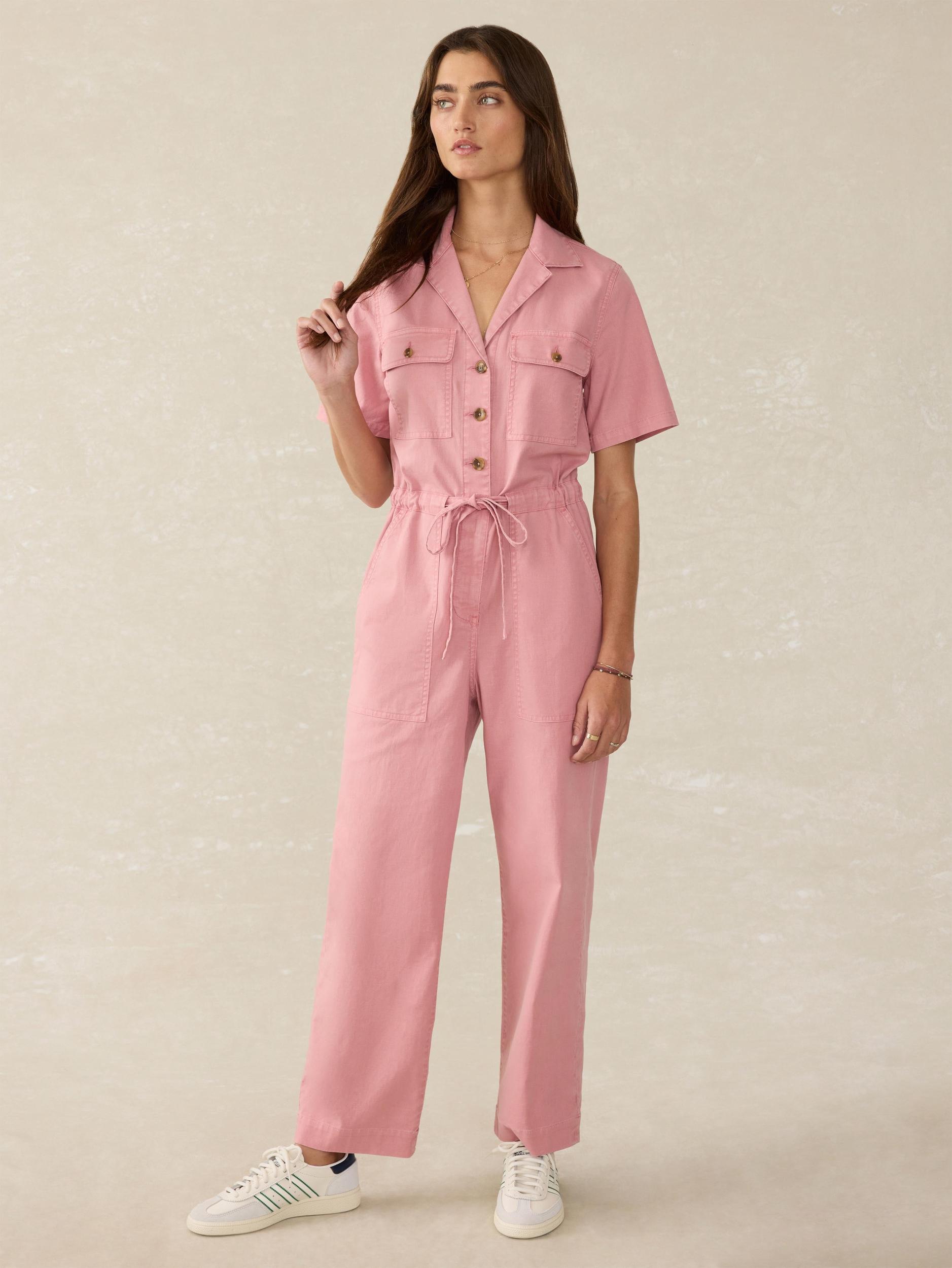 Utility Twill Raven Jumpsuit - Baroque Rose Female Product Image