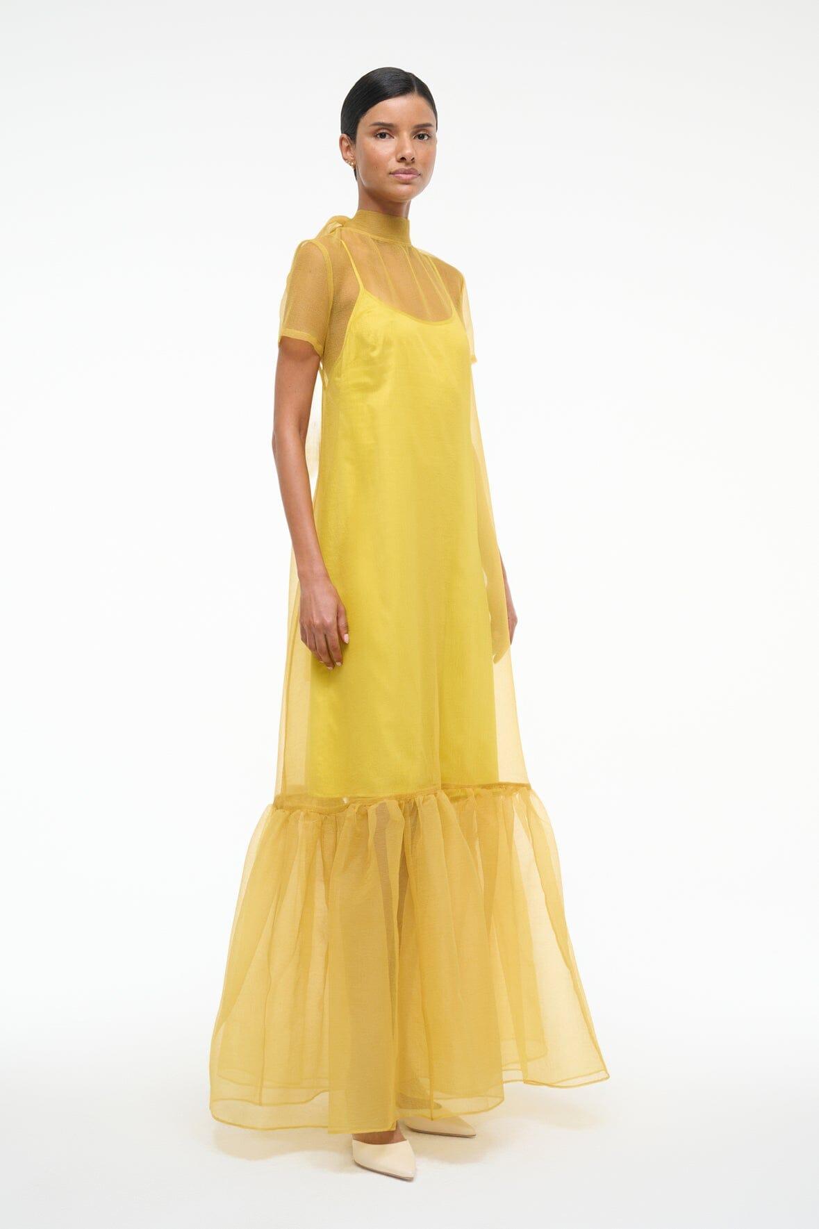 CALLUNA DRESS | CHARTREUSE Product Image