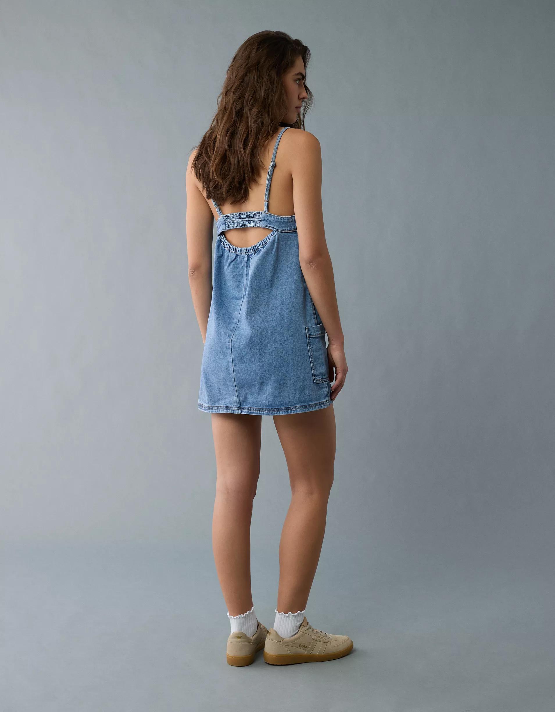 AE Denim Mini Shift Dress Product Image