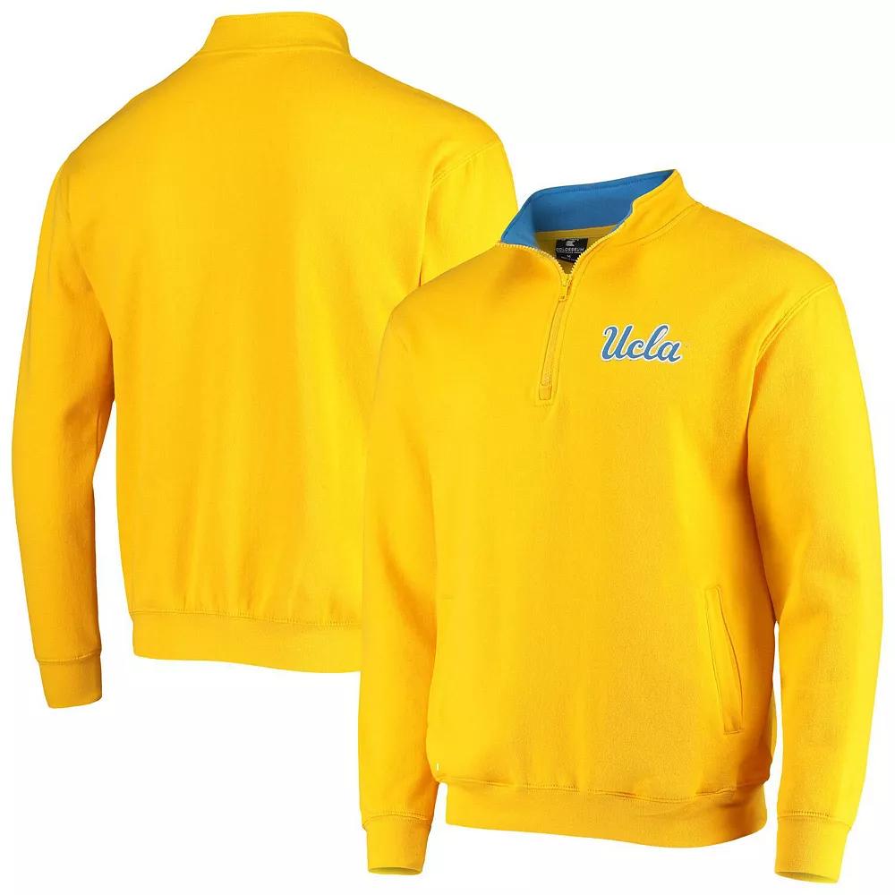 Men's Colosseum Gold UCLA Bruins Tortugas Logo Quarter-Zip Jacket, Size: Medium Product Image