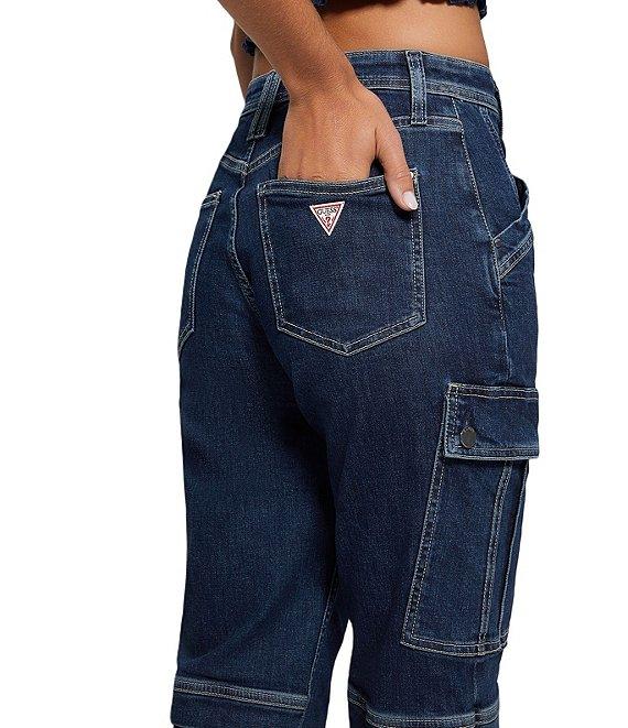Guess 80s High Rise Cargo Jeans Product Image
