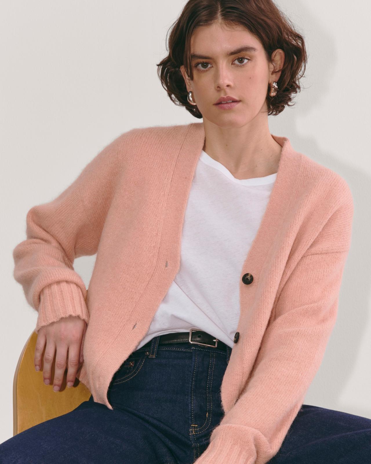 Womens Boxy Cardigan in Alpaca by Everlane Product Image