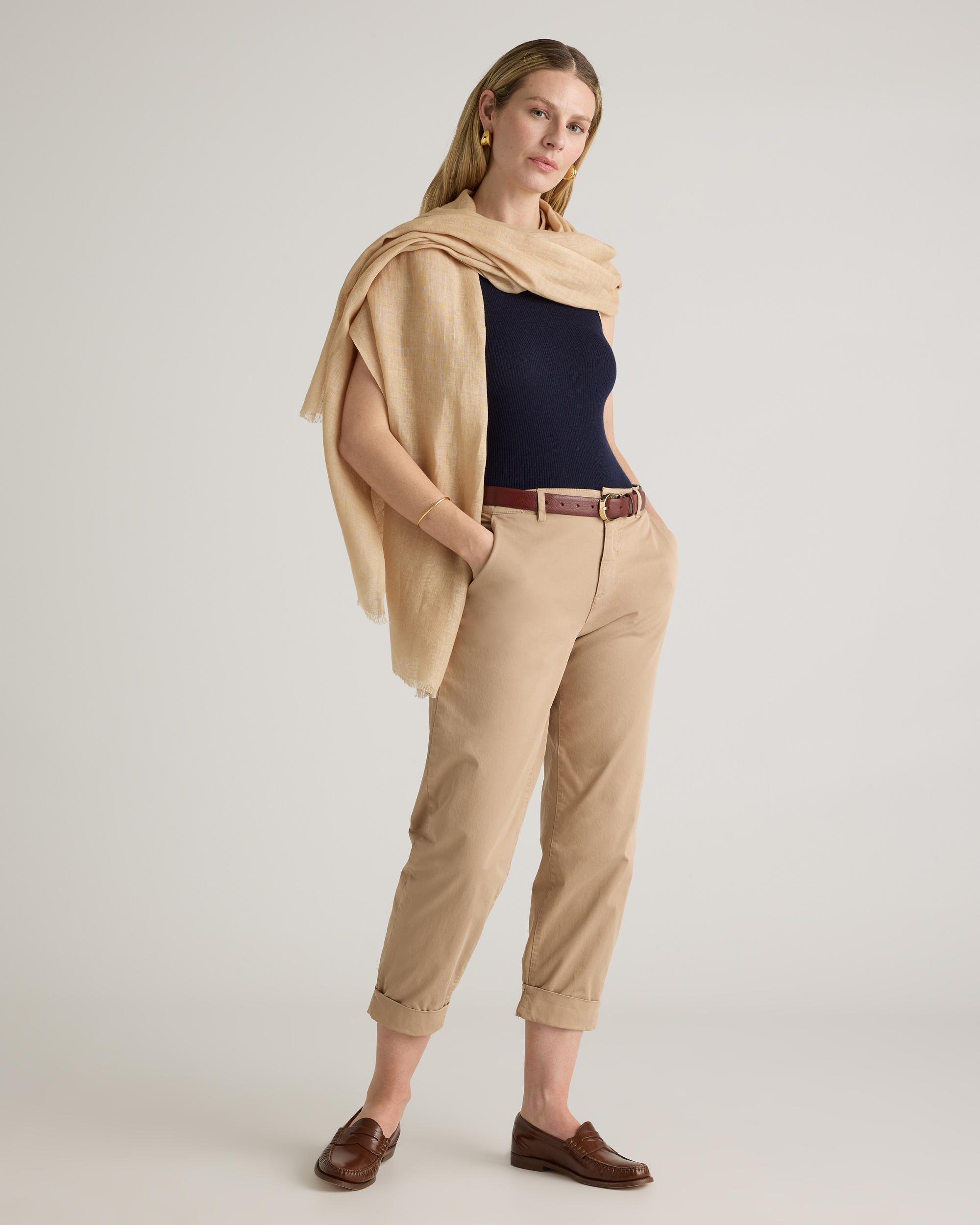 Quince | Women's 100% European Linen Scarf Product Image