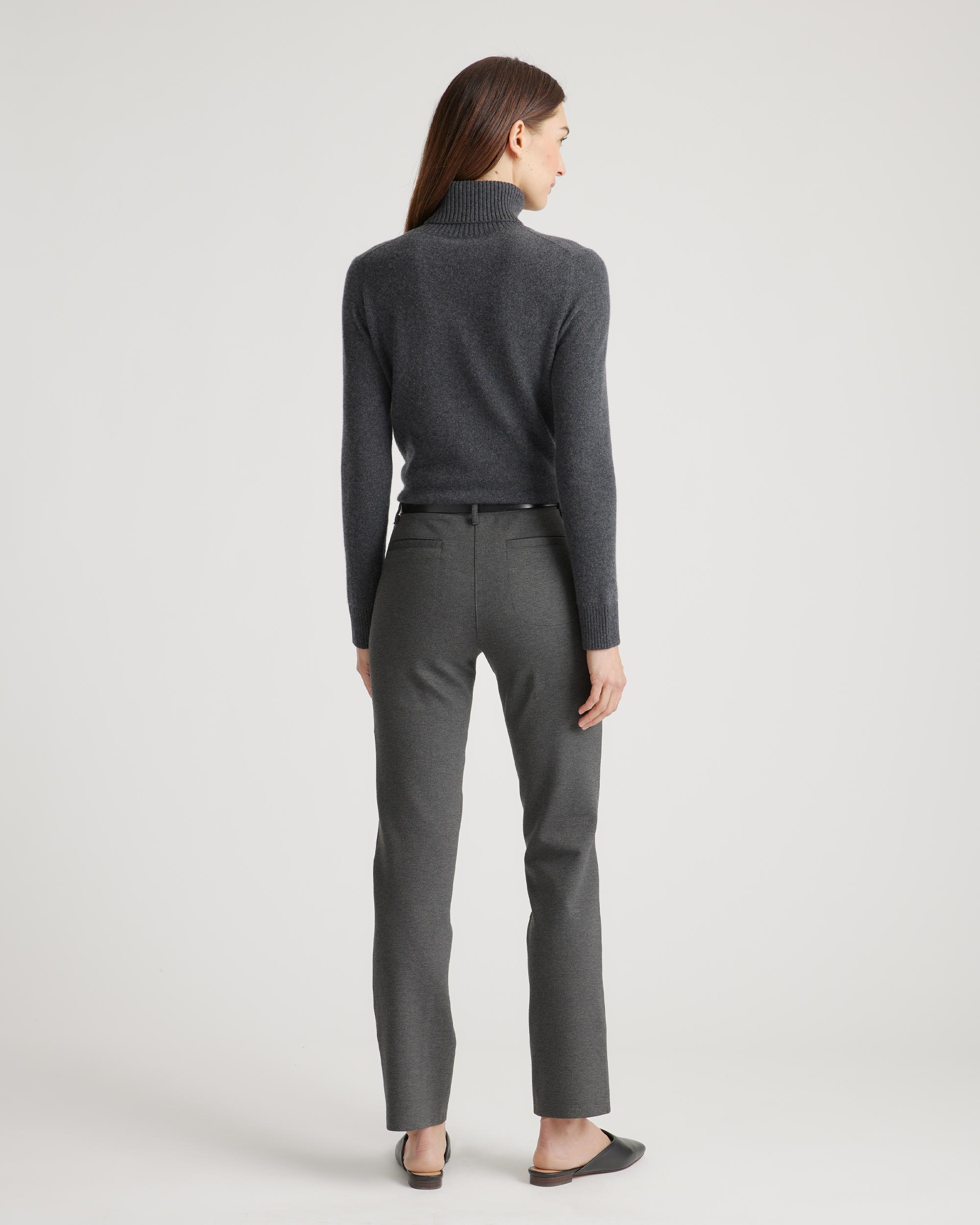 Quince | Women's Ultra-Stretch Ponte Straight Leg 4-Pocket Pants Rayon Product Image