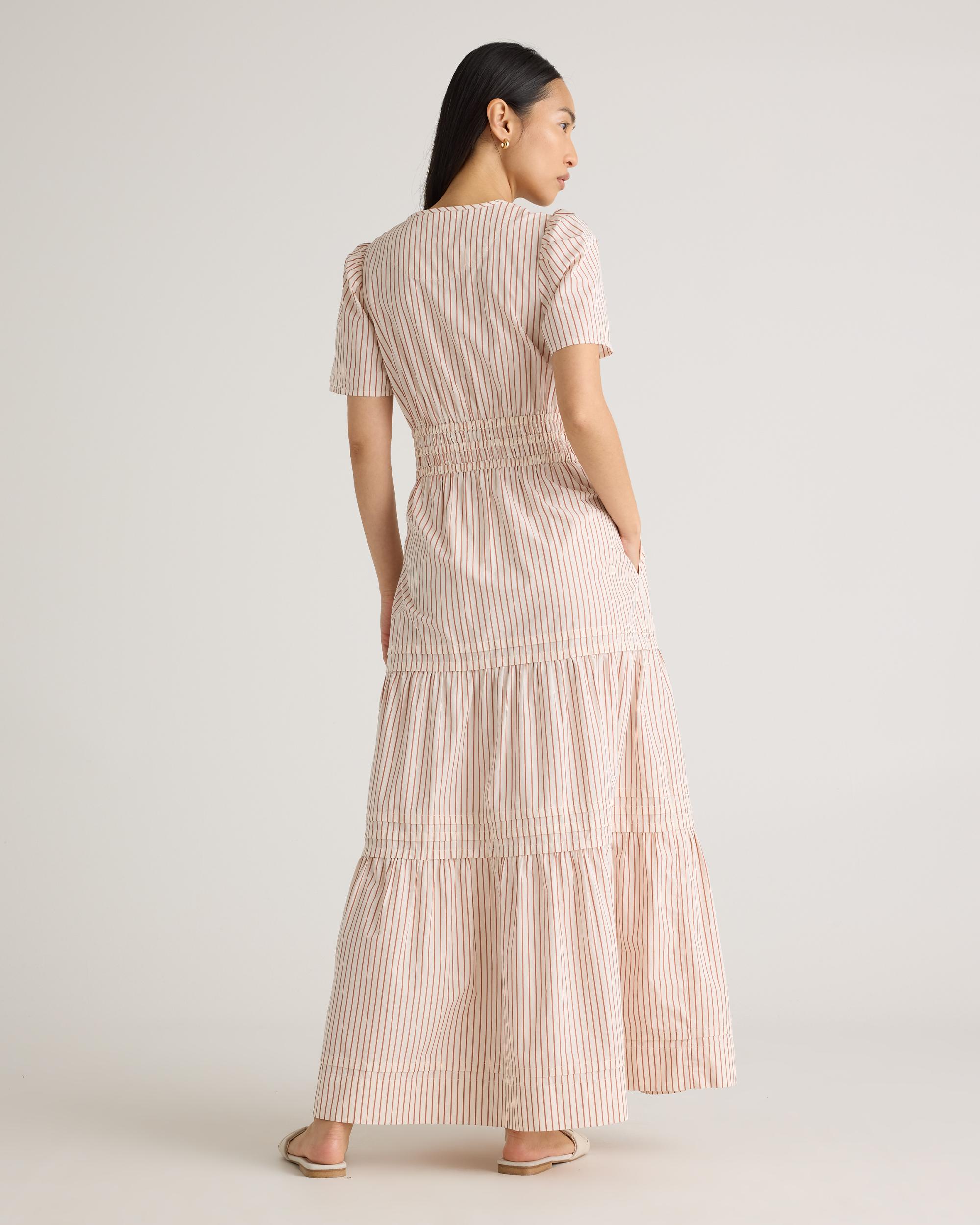 Quince | Women's Poplin Tiered Maxi Dress Cotton Product Image