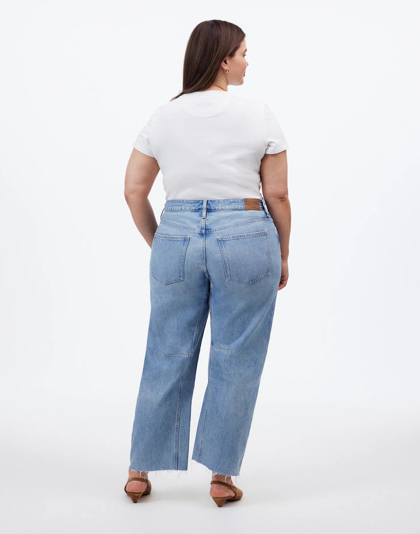 The Plus Darted Barrel-Leg Jean in Edmonson Wash Product Image