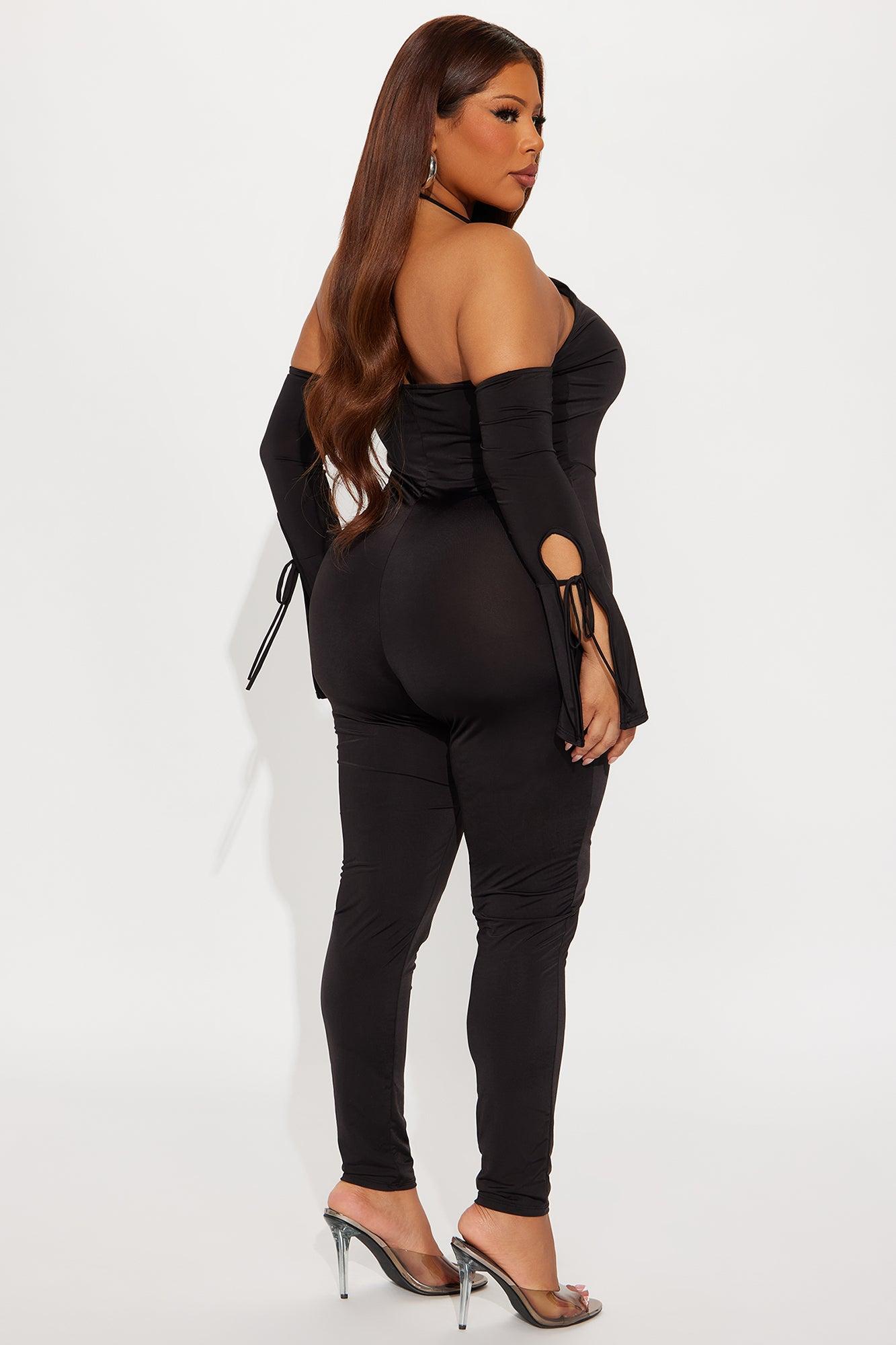 Carla Skinny Leg Jumpsuit - Black Female Product Image