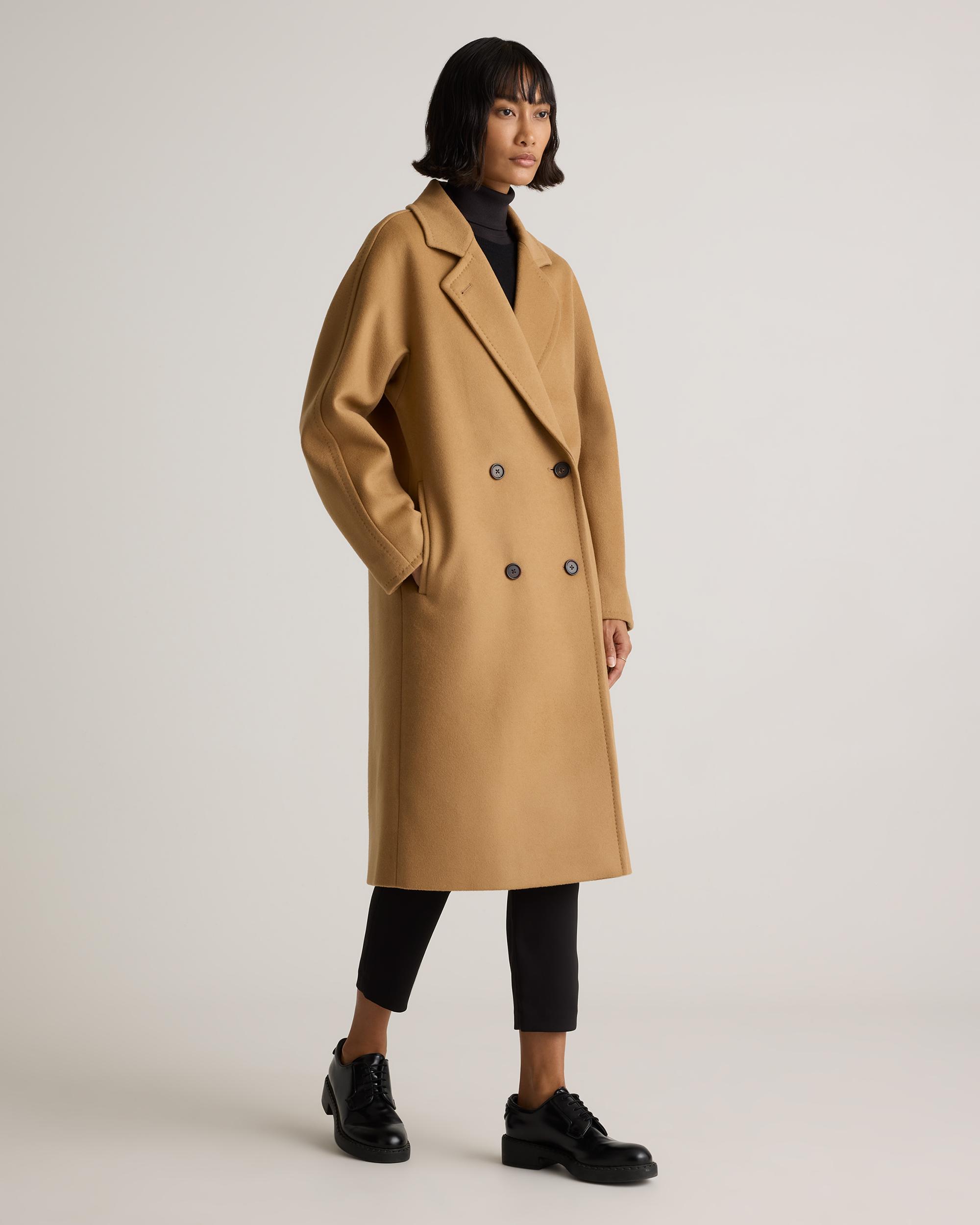 Quince | Women's Italian Wool Double-Breasted Slouch Coat Product Image