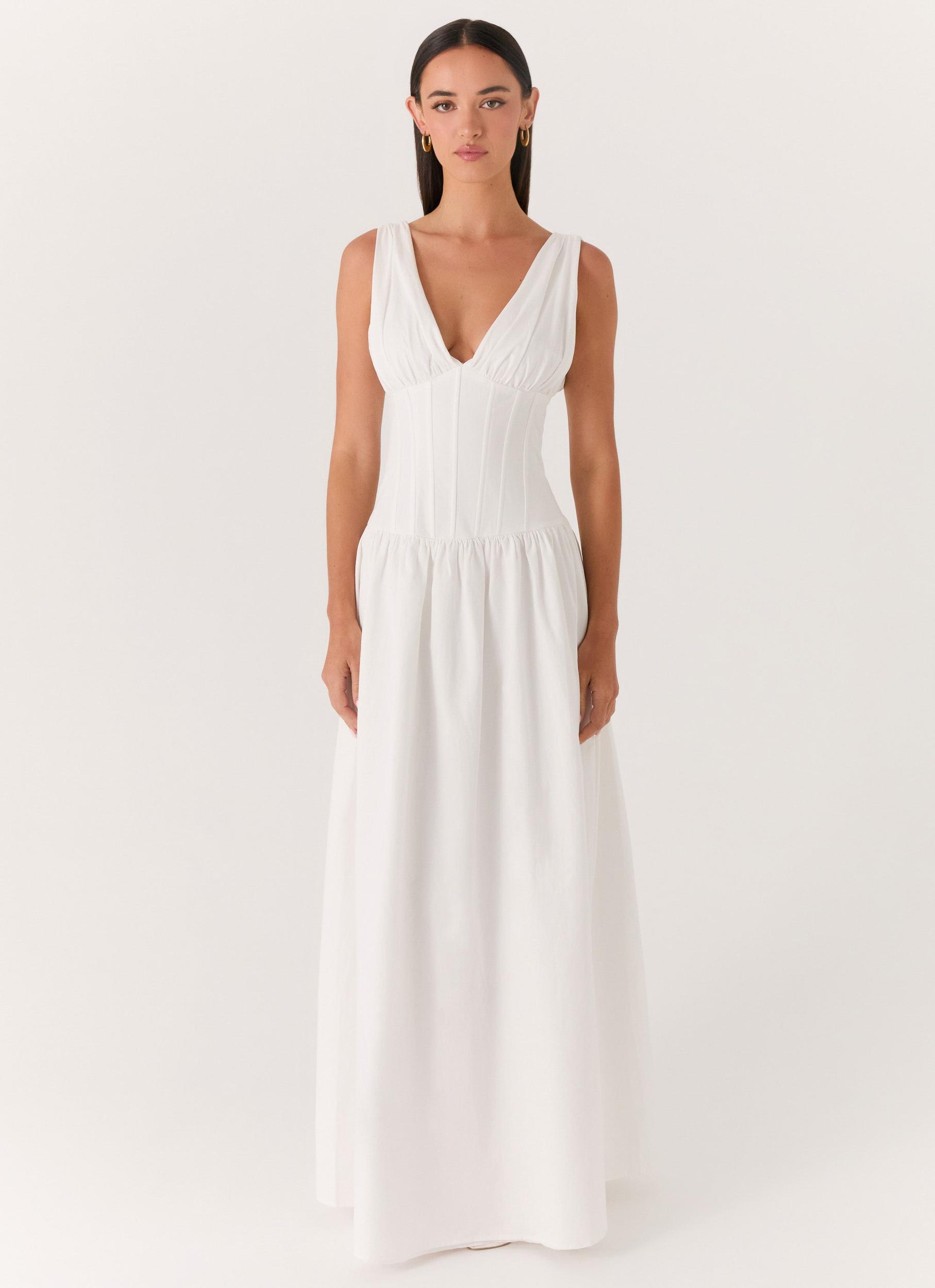 South Of France Maxi Dress Pink Petite Product Image