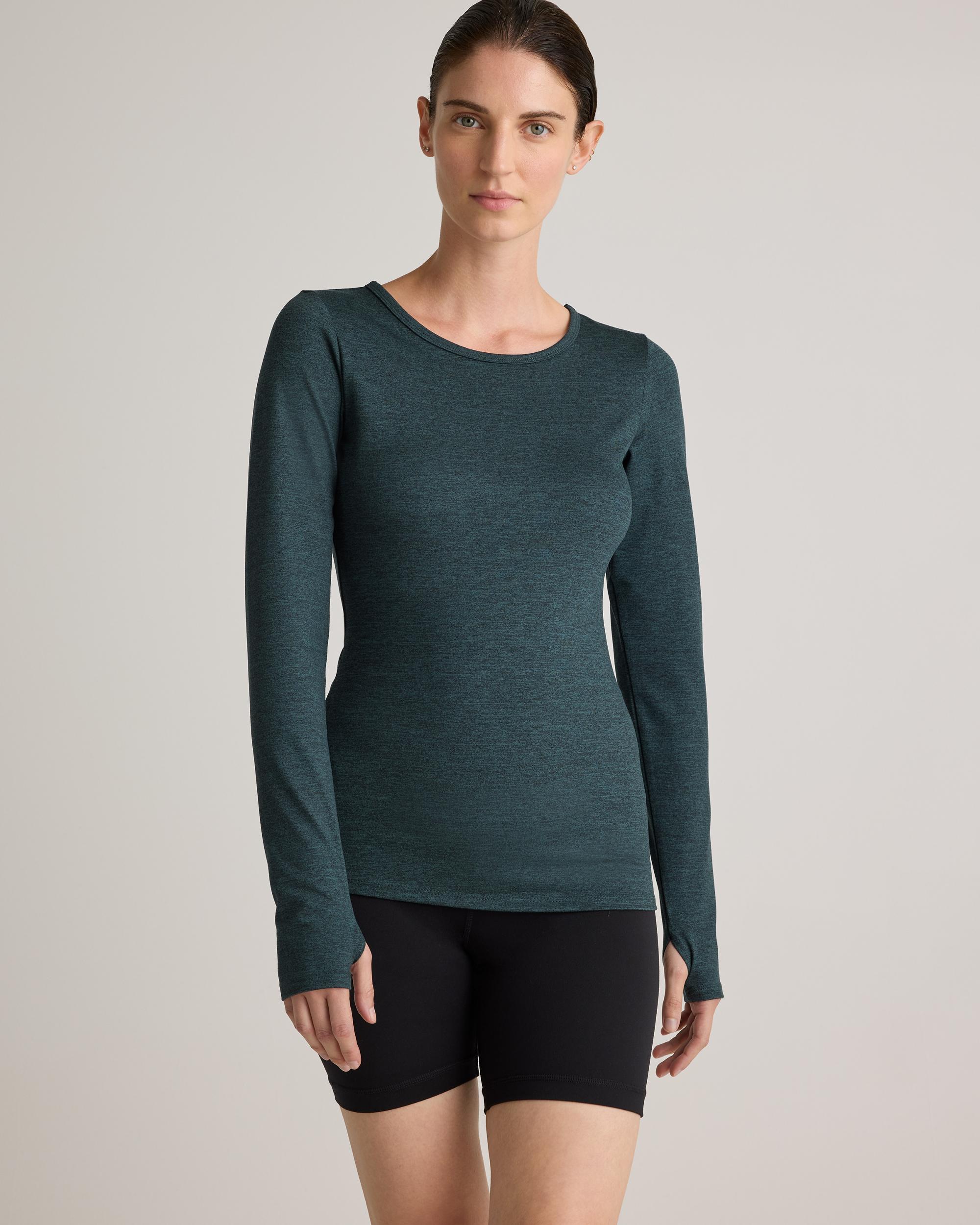 Quince | Women's Ultra-Soft Fitted Long Sleeve Top Size XS, Polyester Product Image