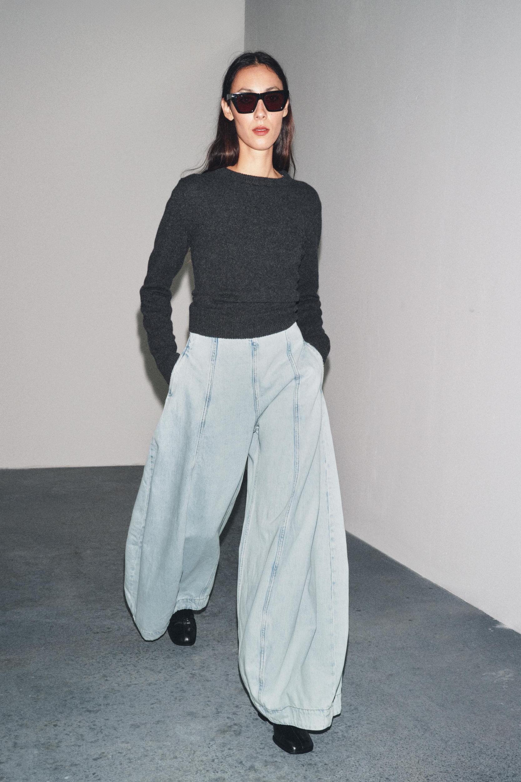 ZW COLLECTION HIGH-WAISTED BALLOON JEANS Product Image