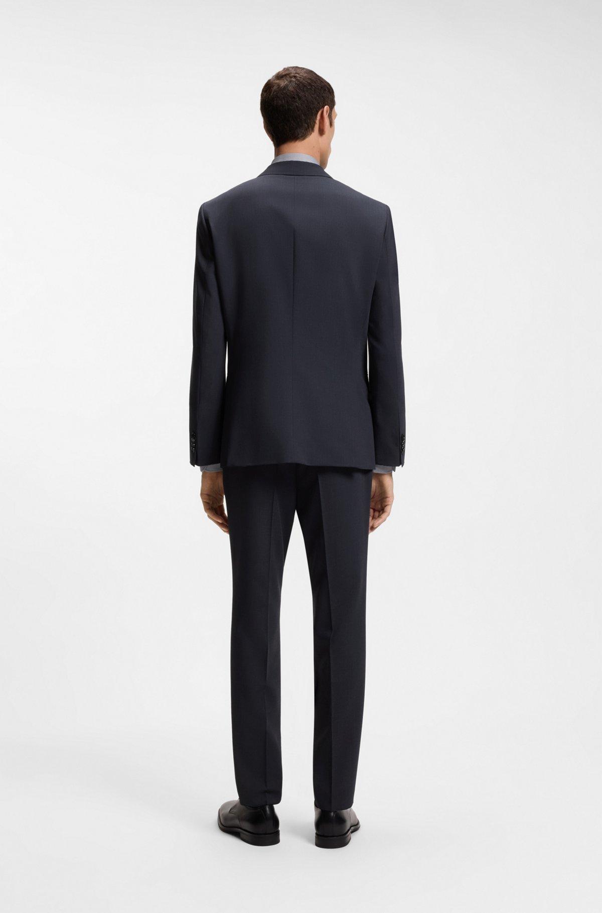 Washable slim-fit jacket in stretch cloth Product Image