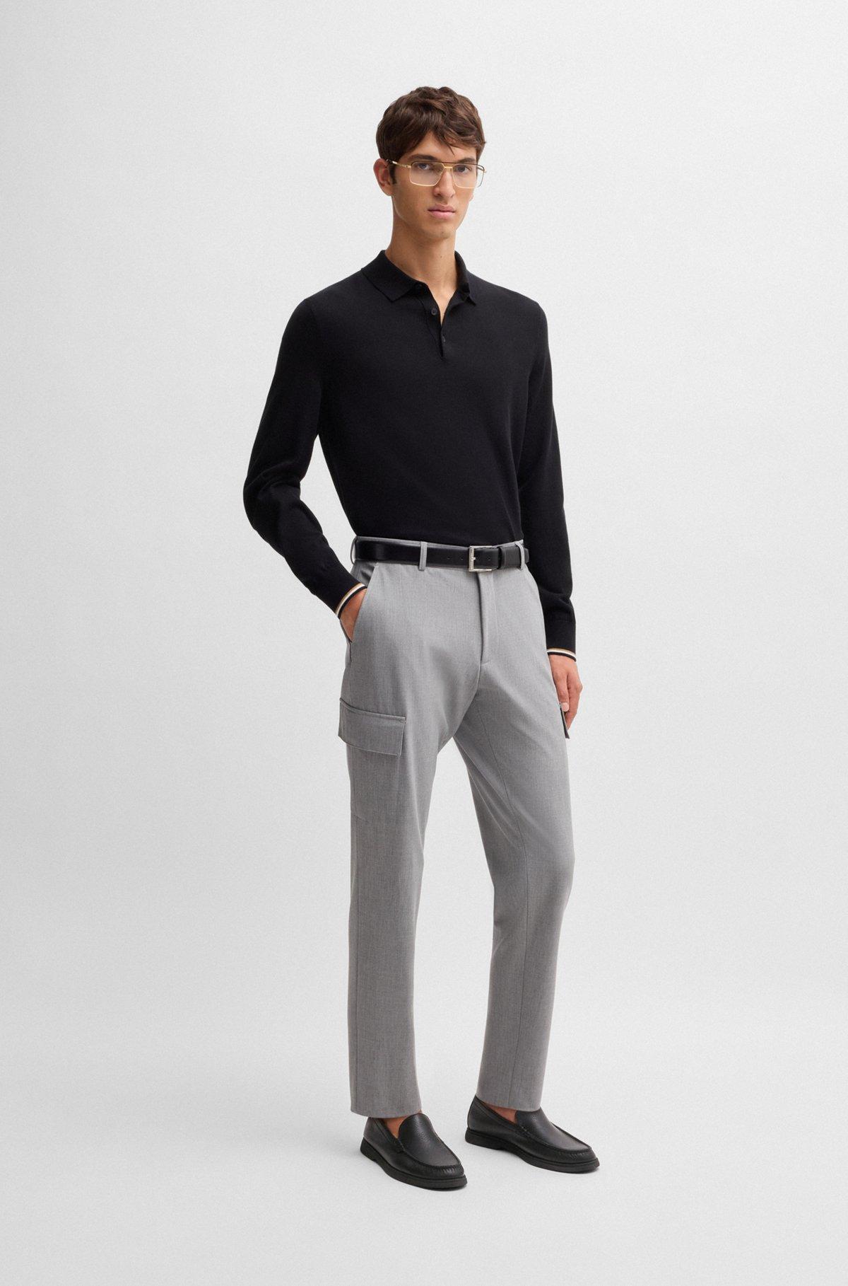 Tumbled-leather moccasins with logo detail Product Image