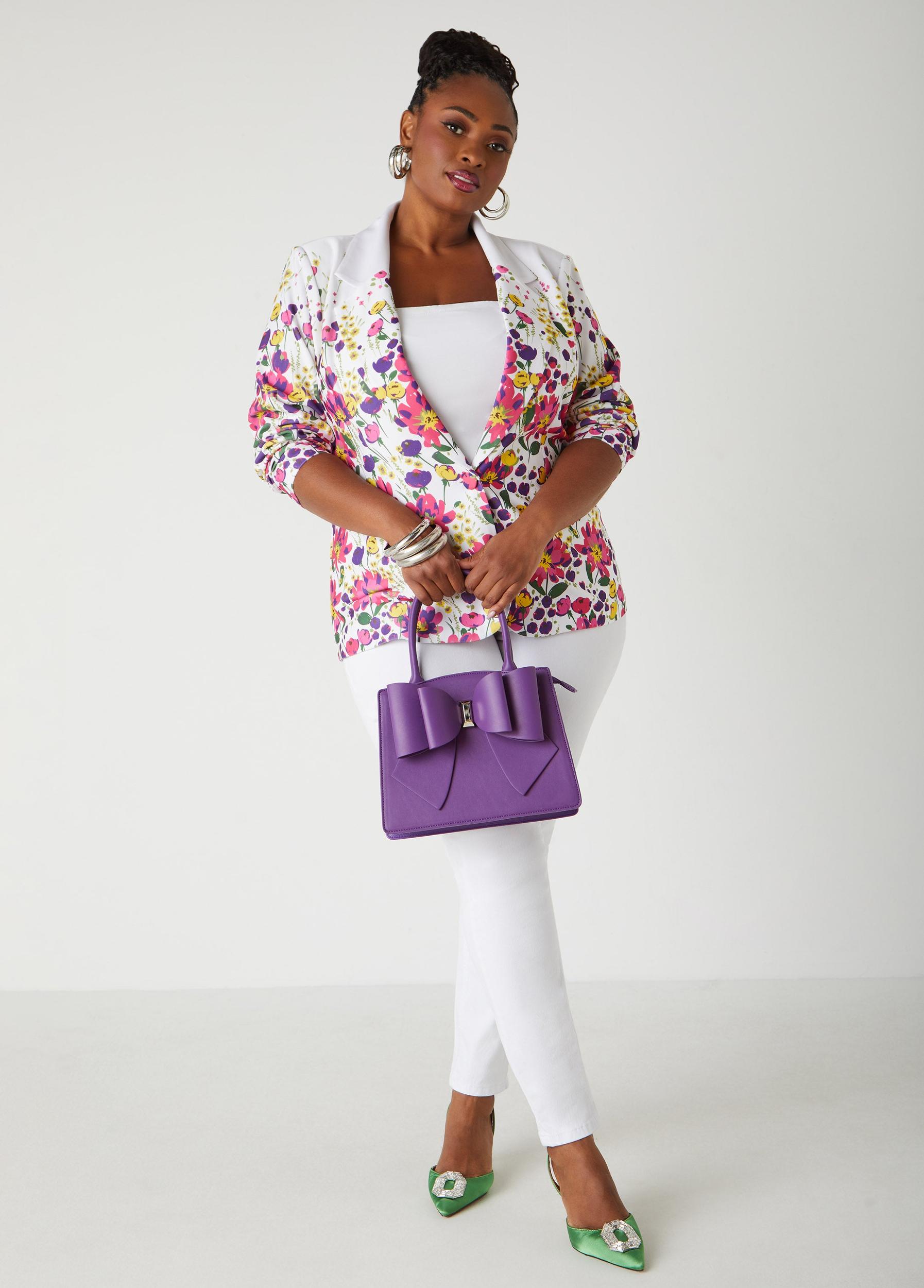 Oversize Bow Embellished Tote Product Image