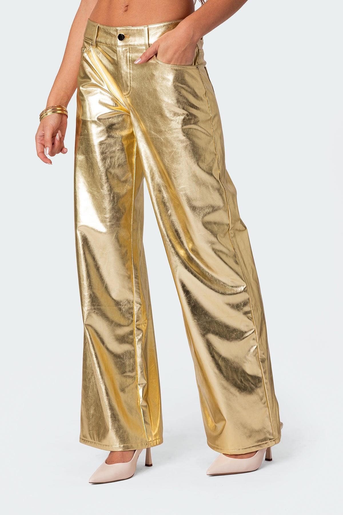 Rochelle Low Rise Metallic Jeans Product Image