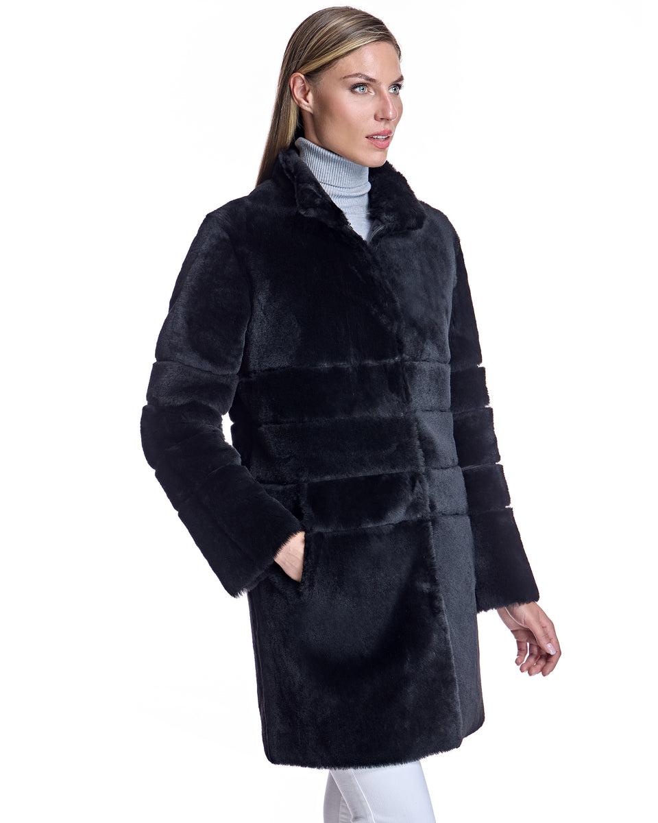 Maximilian Horizontal Shearling Jacket-Maximilian Product Image
