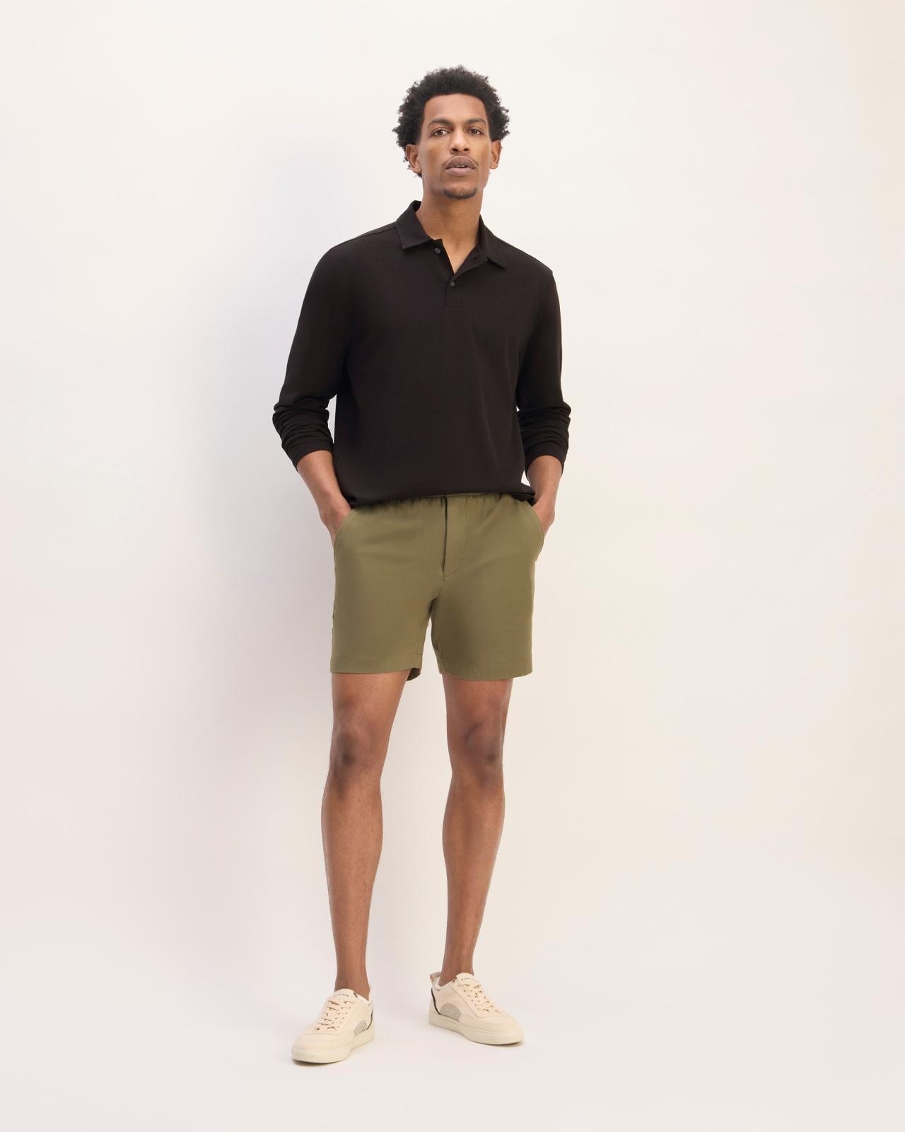 The Premium Weight Long-Sleeve Polo Product Image