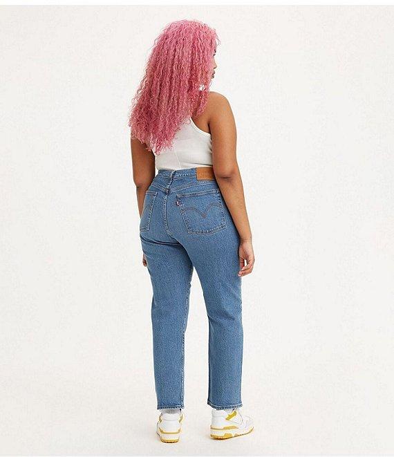 Levi's® Wedgie Stretch Denim Mid Rise Straight Leg Jeans Product Image
