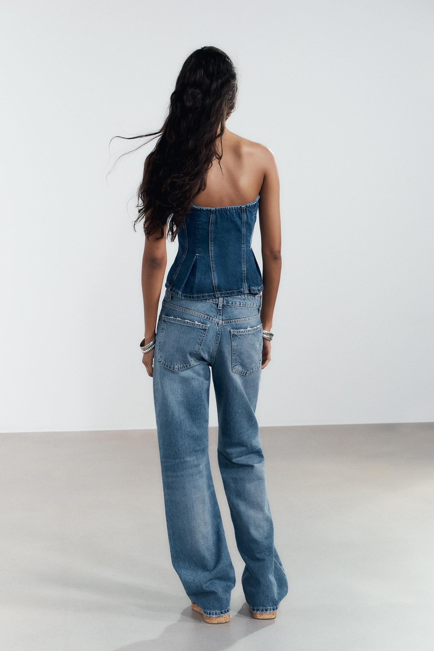 TRF MID-RISE WIDE LEG JEANS Product Image