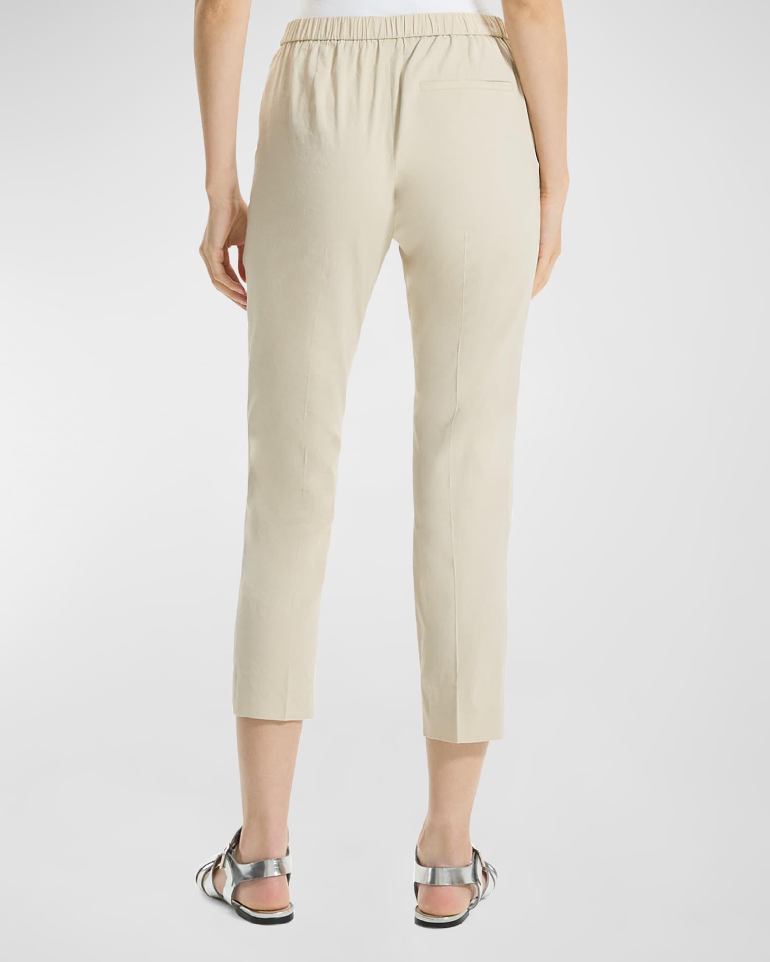 Treeca Good Linen Cropped Pull-On Ankle Pants Product Image