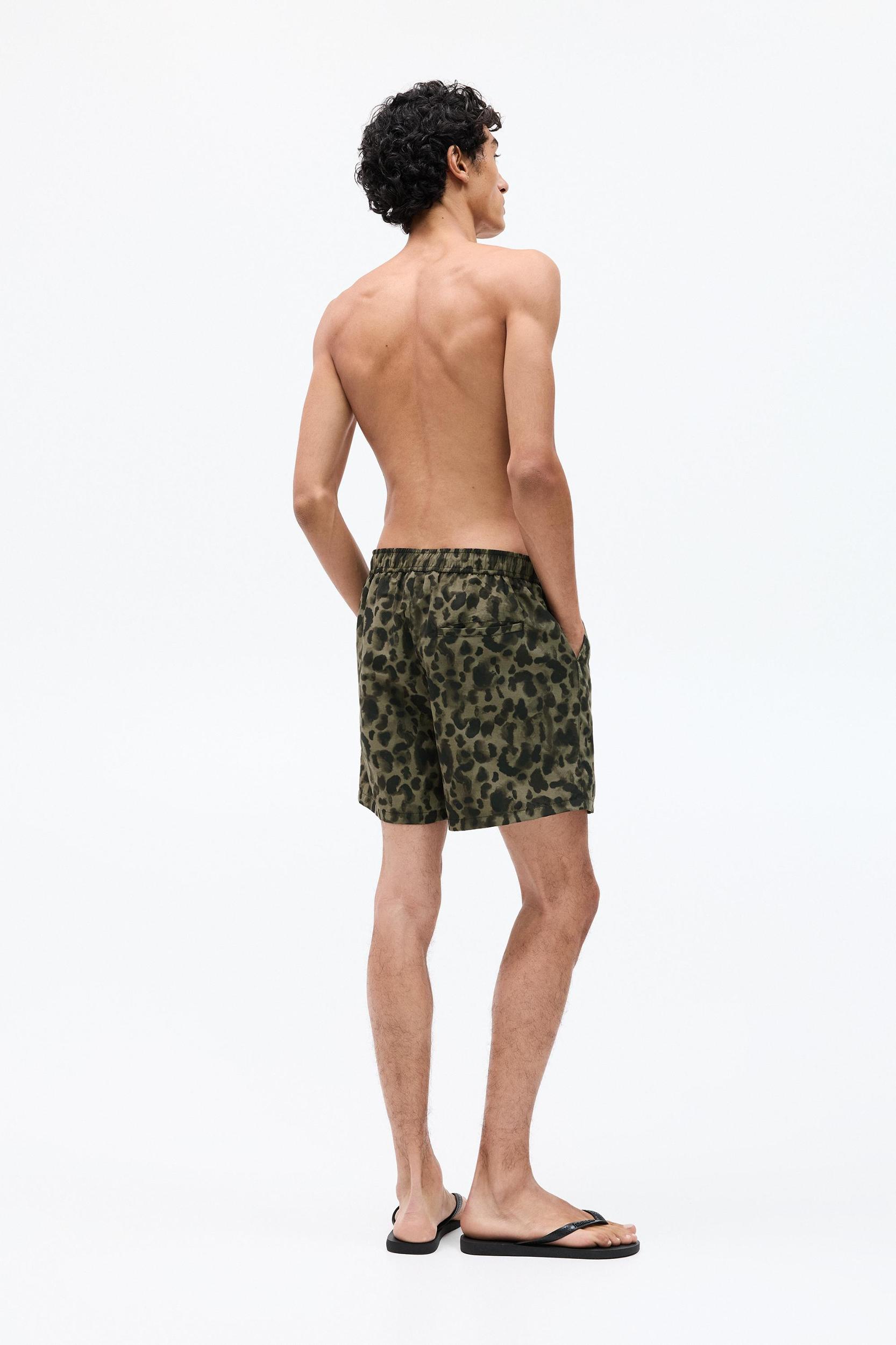 Leopard print board shorts Product Image