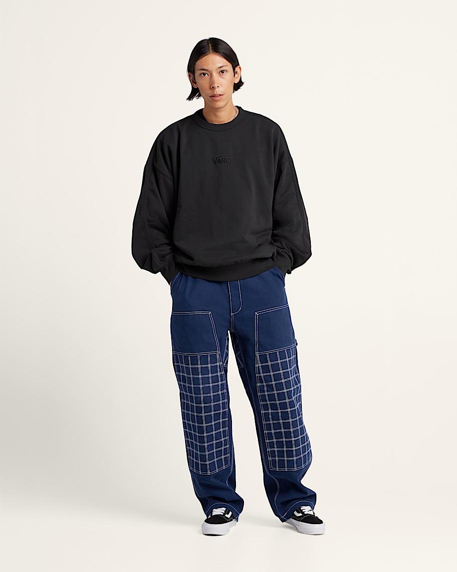 Premium Logo Crewneck Sweatshirt in Black| Vans US Product Image