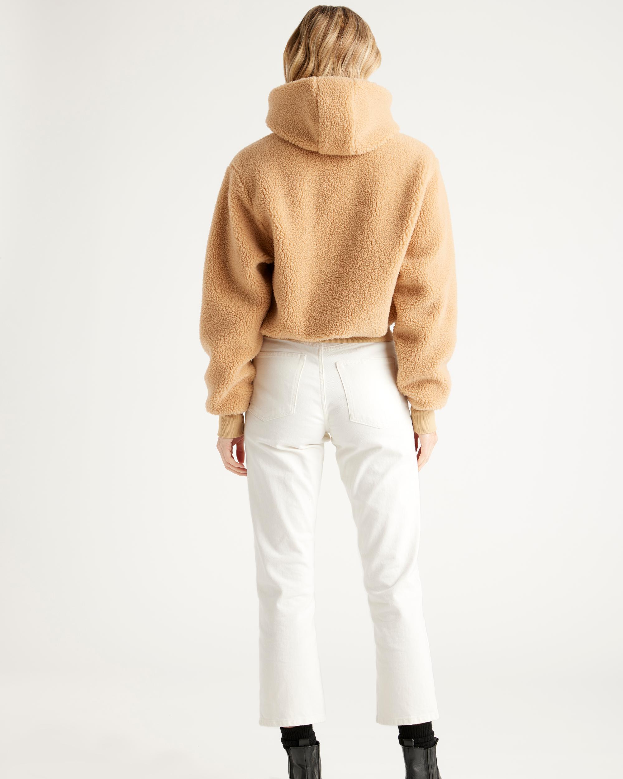 Quince | Women's Hooded Sherpa Jacket Size XS, 100% Polyester Product Image