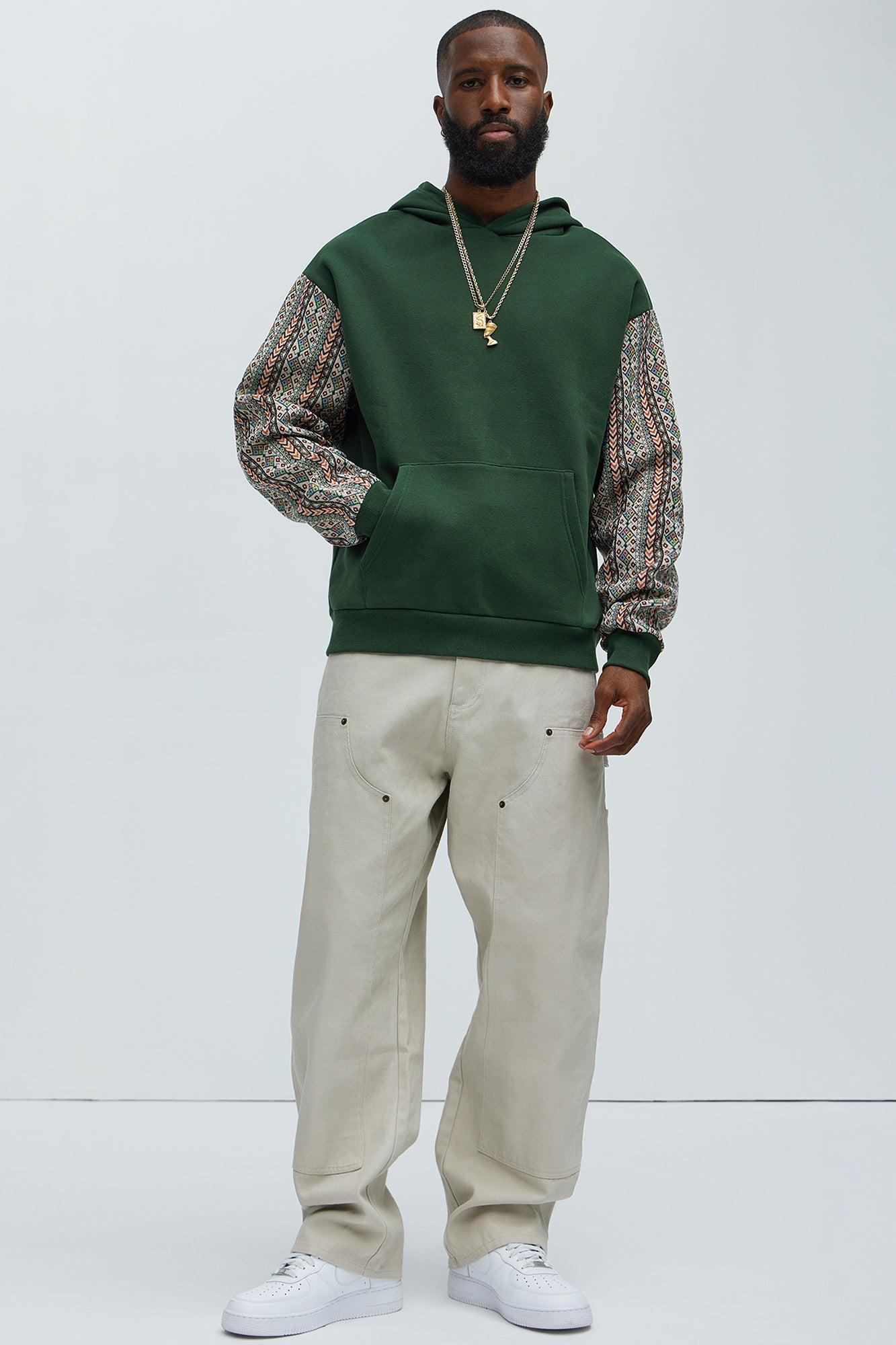 Western Imperial Tapestry Hoodie - Green Product Image