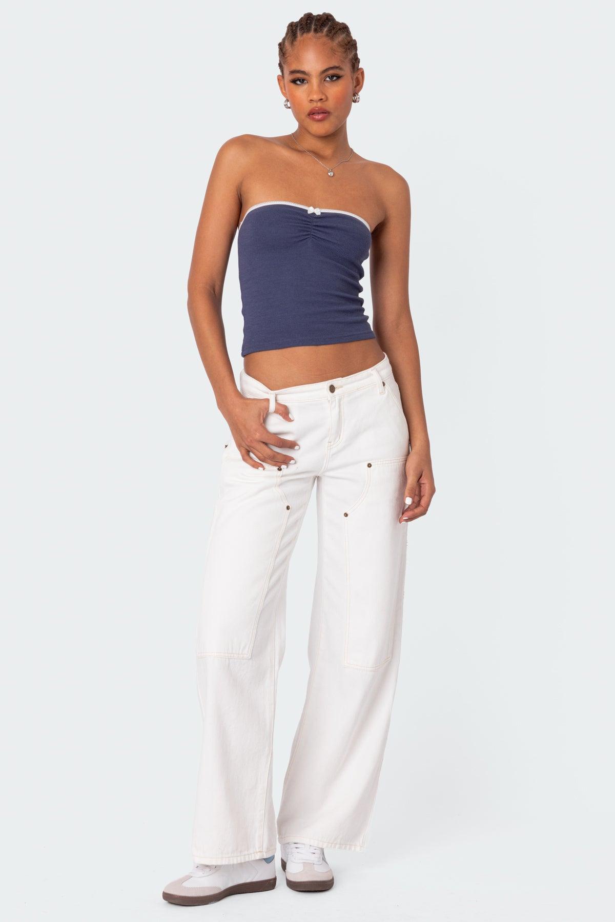 Ayla Low Rise Baggy Carpenter Jeans Product Image